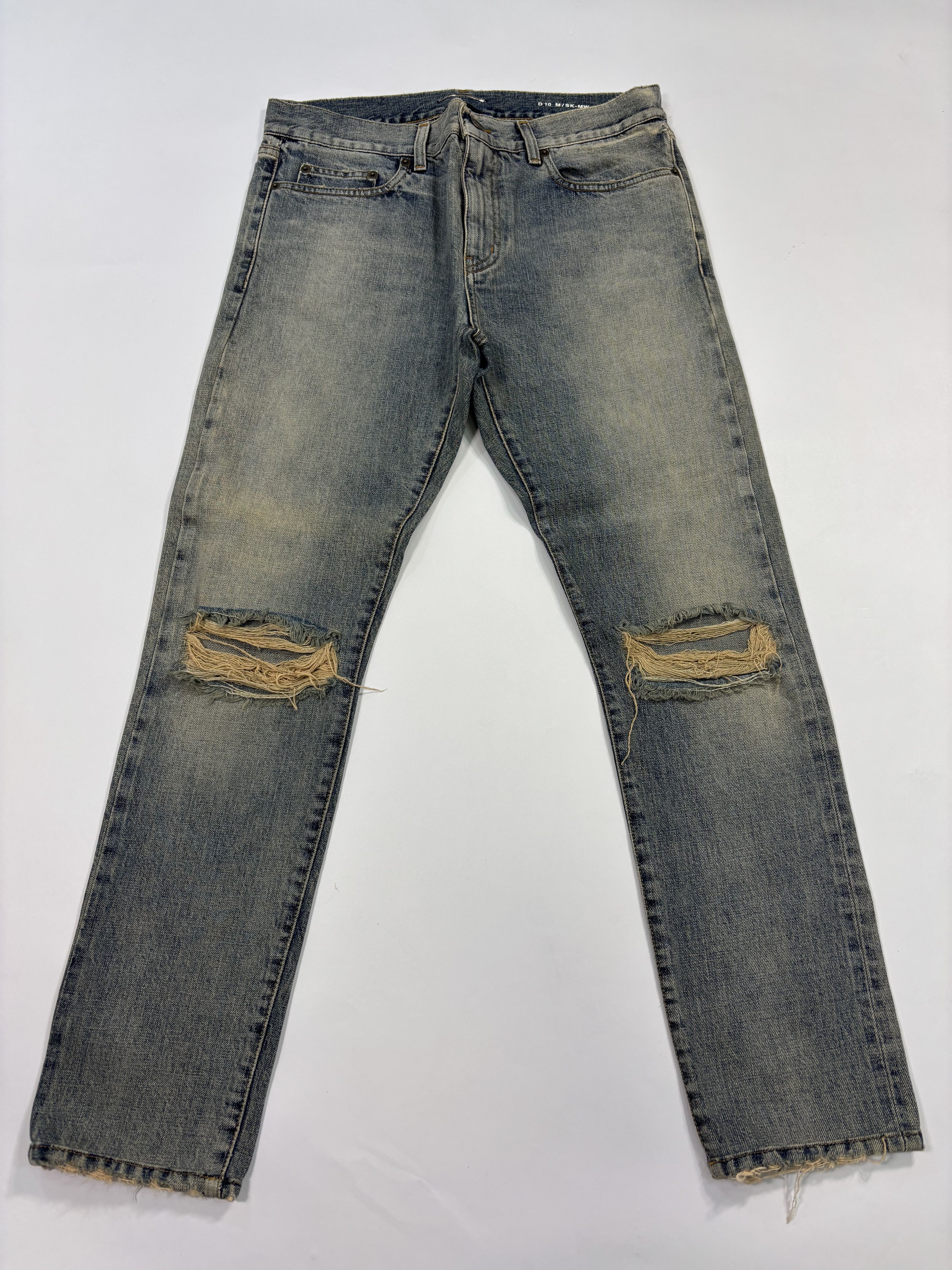 Saint Laurent Paris Saint Laurent Distressed Jeans Size US 32 / EU 48 - 1 Thumbnail
