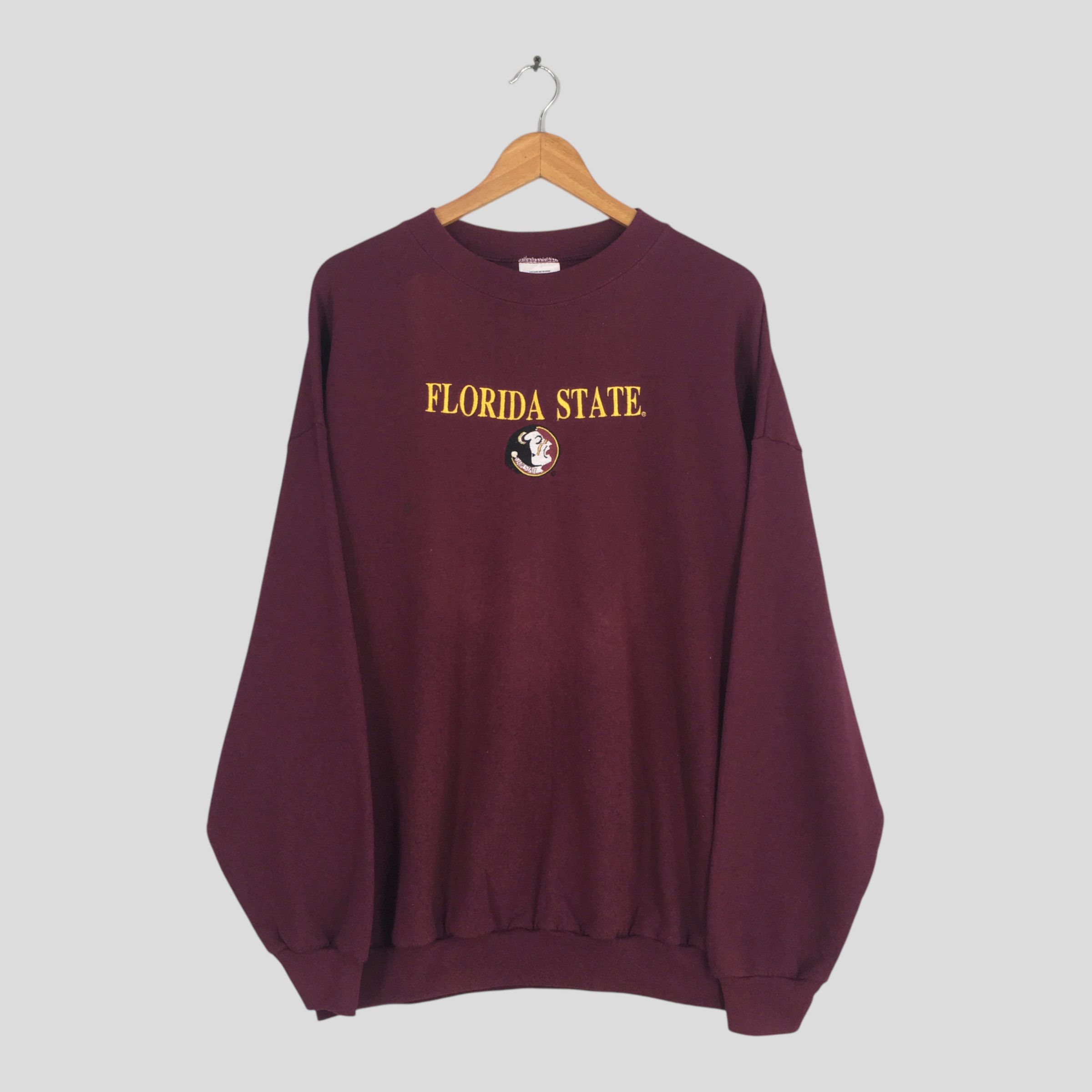 NCAA × Vintage Vintage 90s Florida State Seminoles NCAA Sweatshirt 2XLarge Size US XXL / EU 58 / 5 - 1 Thumbnail