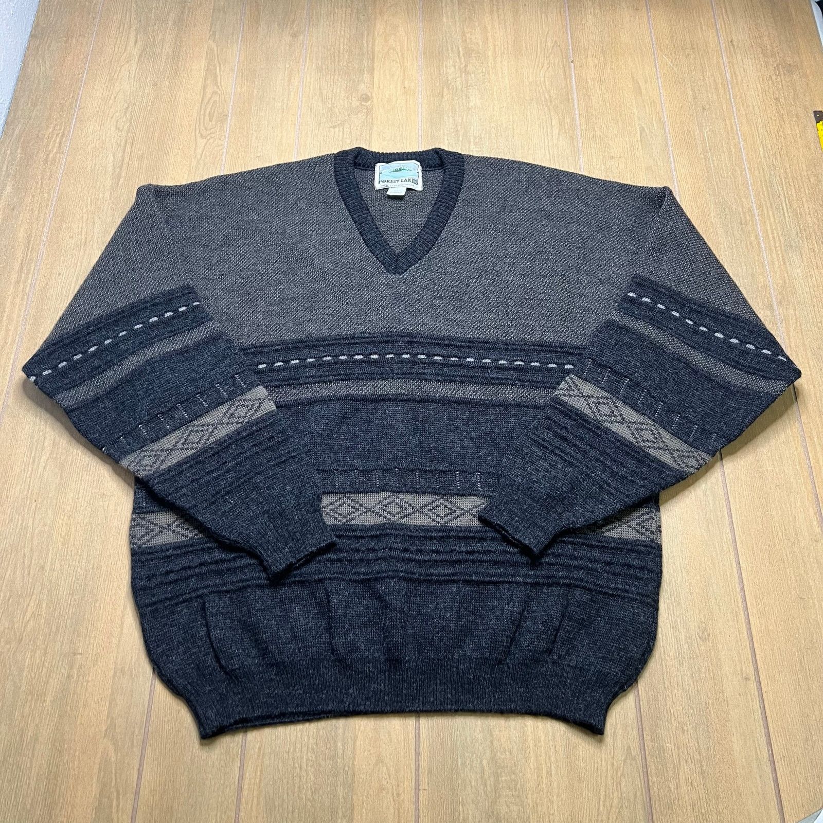 Vintage Vintage 90s Forest Lakes New Zealand Wool Sweater Mens XXL Size US XXL / EU 58 / 5 - 3 Thumbnail