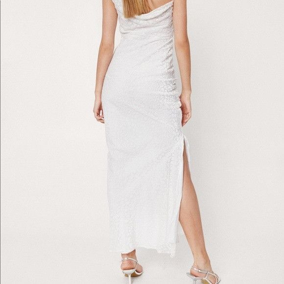 Nasty Gal NWT New Nasty Gal Cowl Neck Split Hem Maxi Dress Size M / US 6-8 / IT 42-44 - 6 Thumbnail