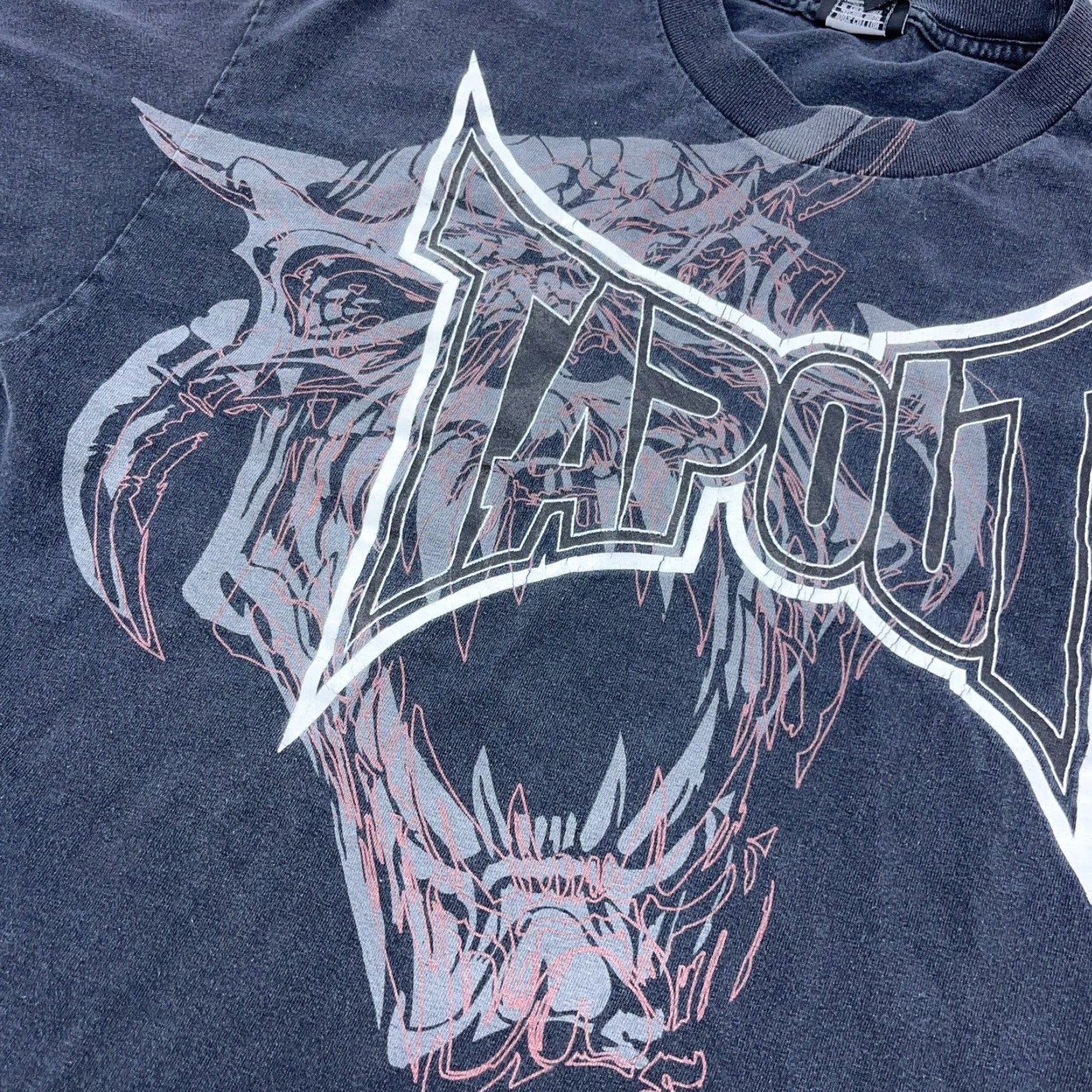 Tapout VINTAGE Tapout Men T-Shirt Large Black Graphic MMA Punk Goth 90s Casual All Seasons Size US L / EU 52-54 / 3 - 3 Thumbnail
