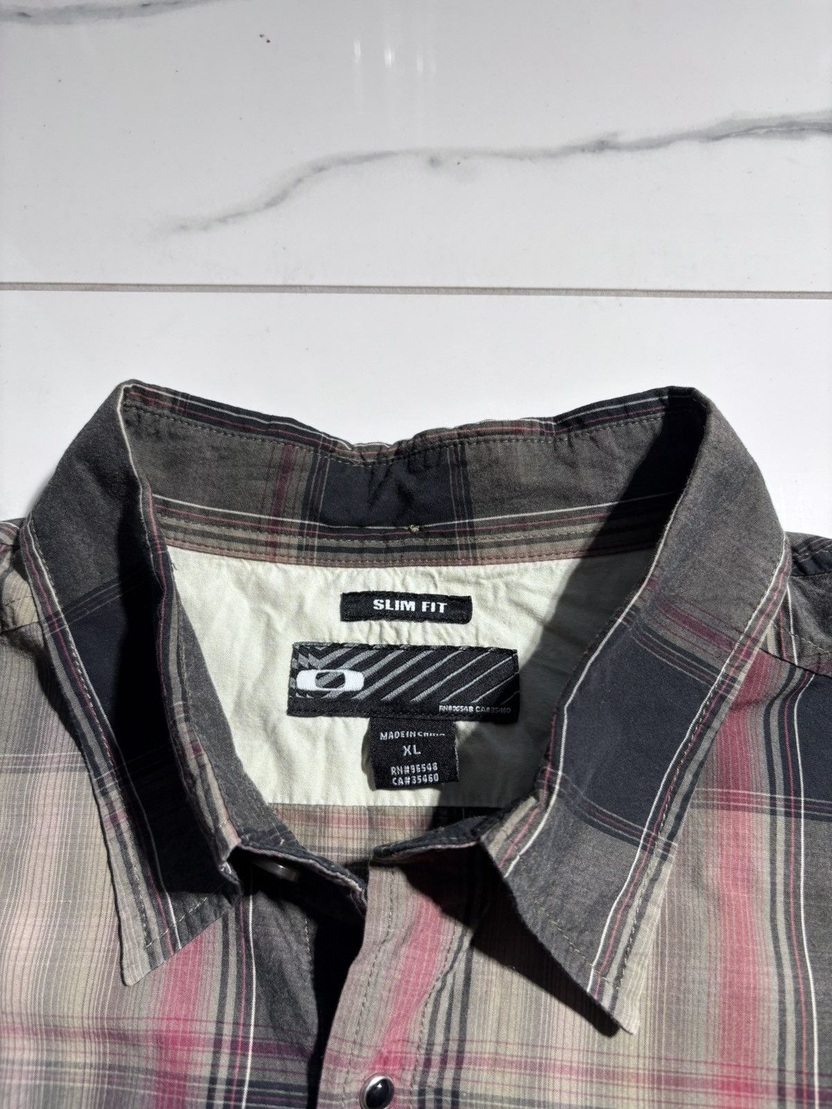 Oakley VTG Oakley Baggy Shirts Long Sleeve Plaid GorpCore Style 00s Size US XL / EU 56 / 4 - 4 Thumbnail