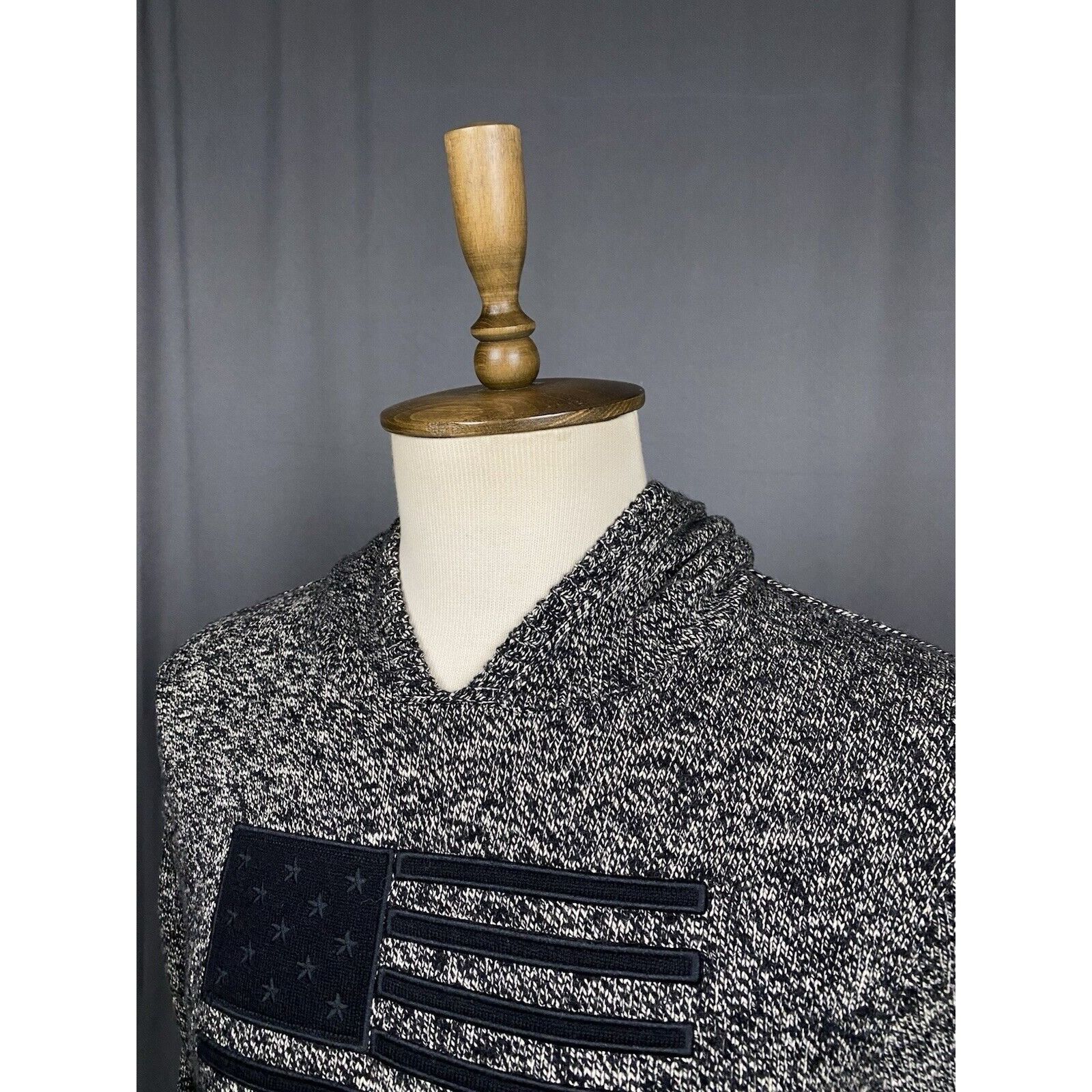 Polo Ralph Lauren Polo Ralph Lauren US Flag Men's Gray Knitted Wool Hoodie Swe Size US S / EU 44-46 / 1 - 5 Thumbnail