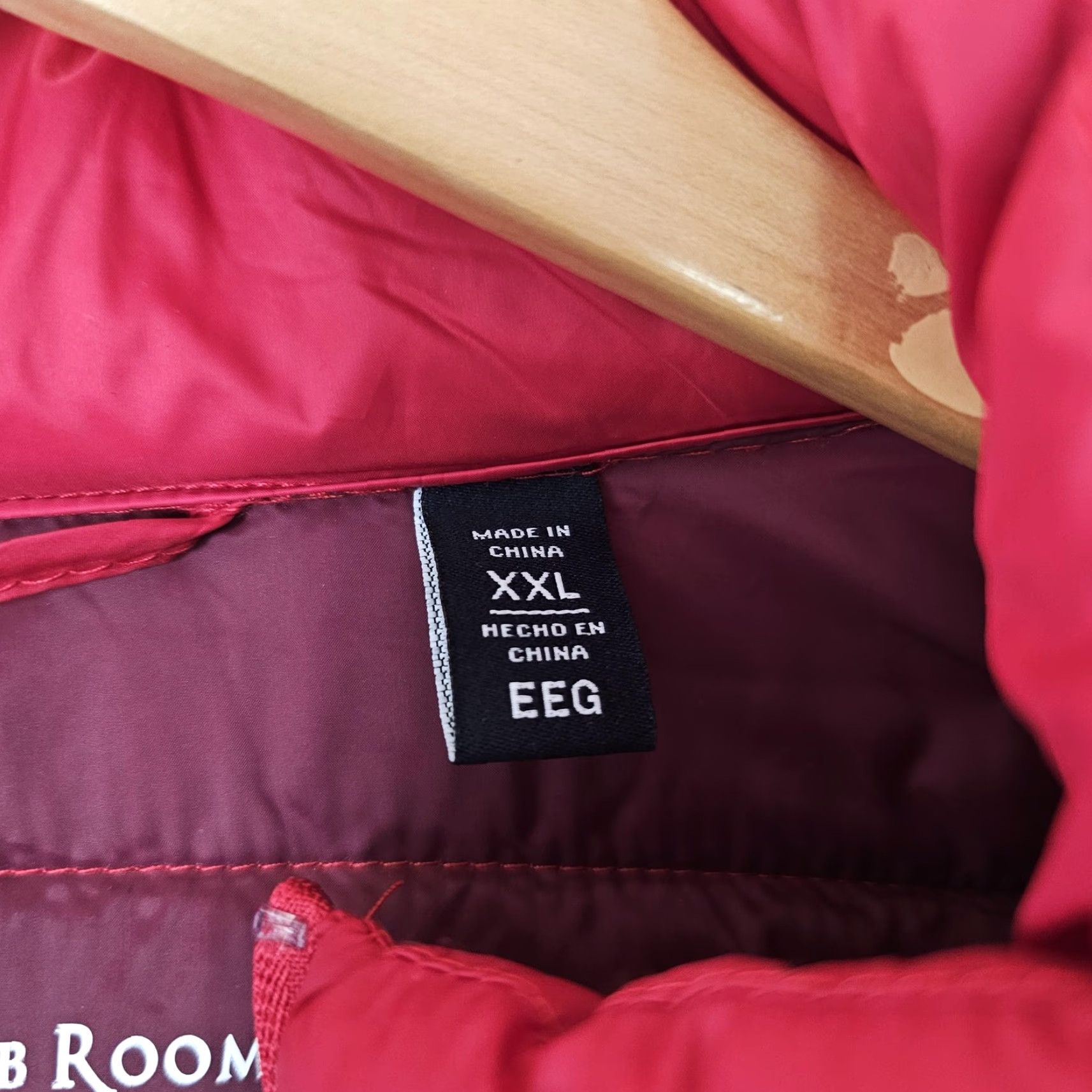 Club Room Club Room Jacket Mens 2XL Red Lightweight Packable Puffer Water Resistant Warm Size US XXL / EU 58 / 5 - 7 Thumbnail