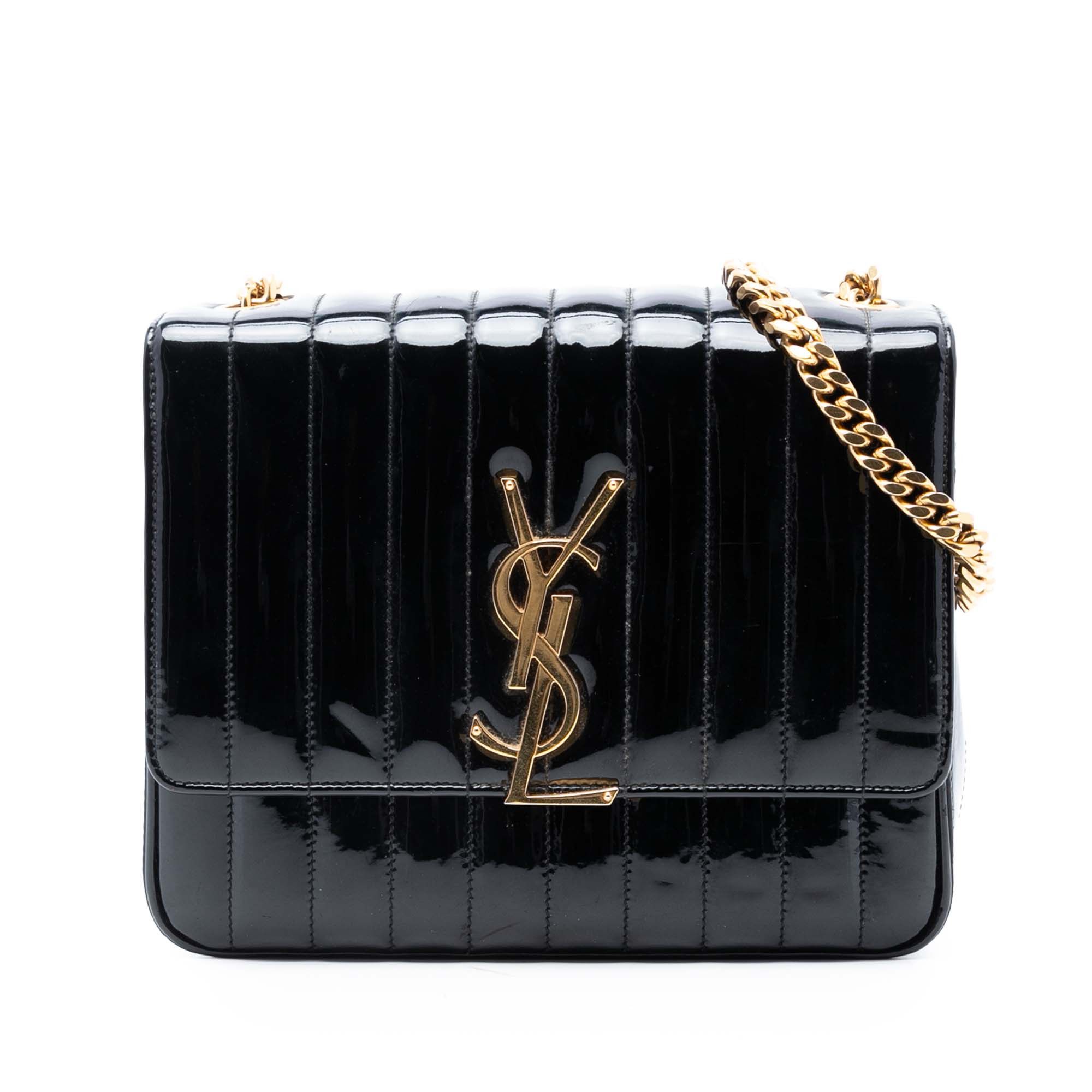 Saint Laurent Paris Large Patent Vicky Crossbody Size ONE SIZE - 1 Thumbnail