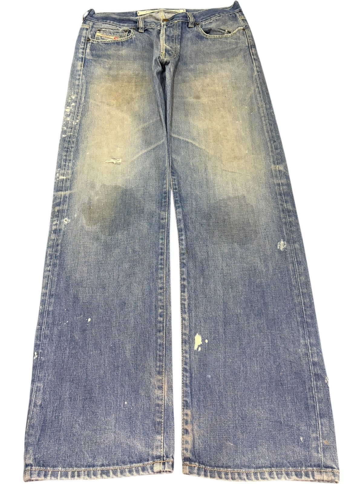 Diesel Vintage Italy Diesel Mud Wash Distress Baggy Jeans Size US 32 / EU 48 - 1 Thumbnail