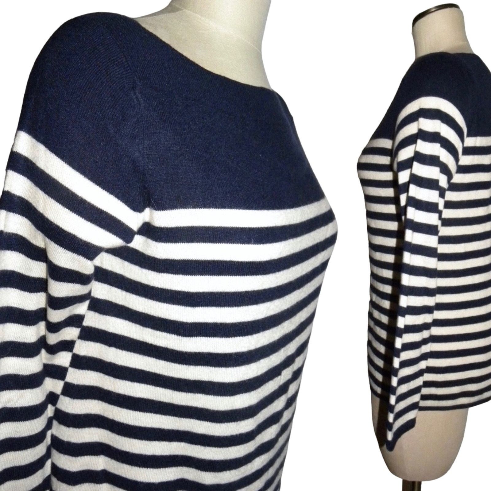 Gap GAP Designed & Crafted French Stripe Nautical Sweater Size XS / US 0-2 / IT 36-38 - 3 Thumbnail