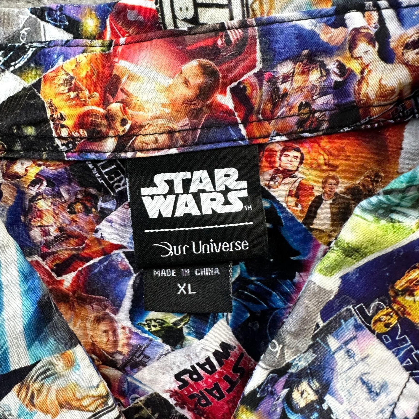 Disney Disney Star Wars Shirt Mens Extra Large Empire Strikes Back All Over Print Size US XL / EU 56 / 4 - 6 Thumbnail