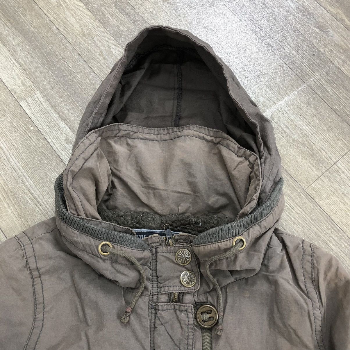 If Six Was Nine 2000s Type Air Force 07 Washed Bondage Lgb Goa Bono Jacket Size US L / EU 52-54 / 3 - 11 Thumbnail