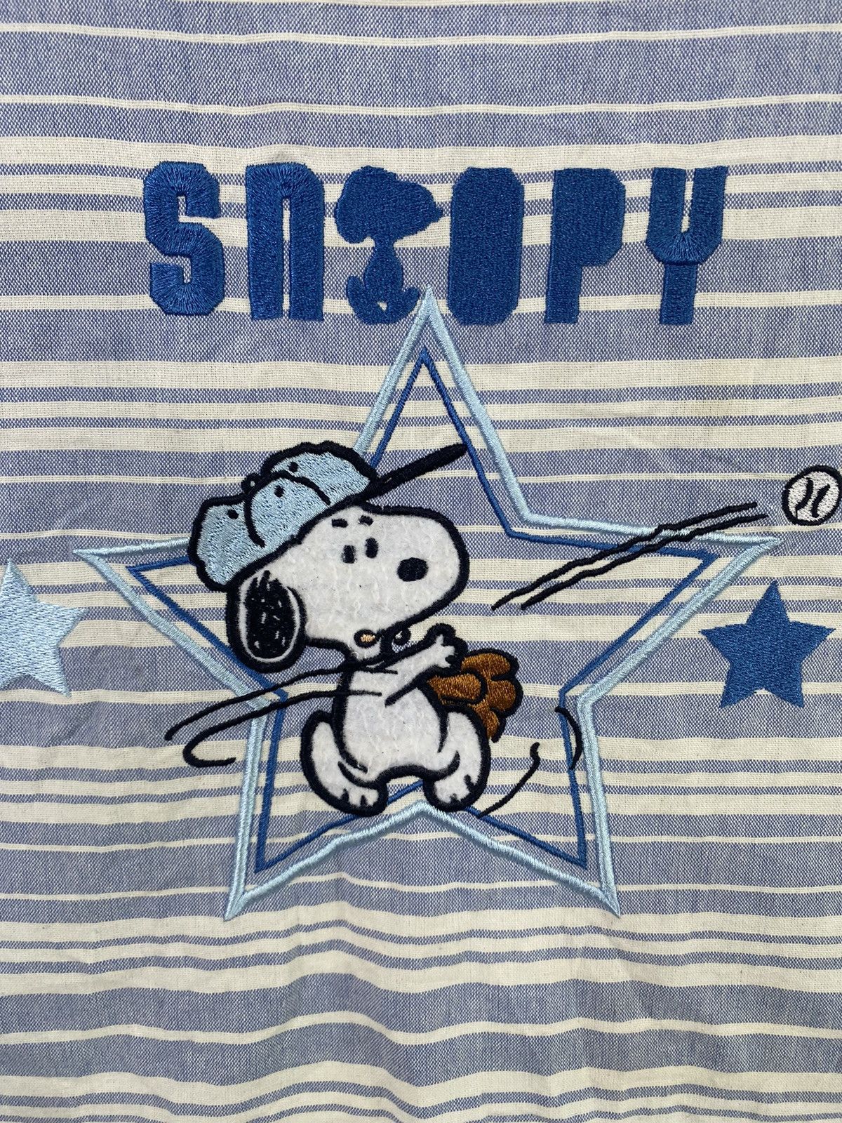 Japanese Brand 💥VINTAGE PEANUTS Snoopy Cartoon embroidered Apron Size ONE SIZE - 6 Thumbnail