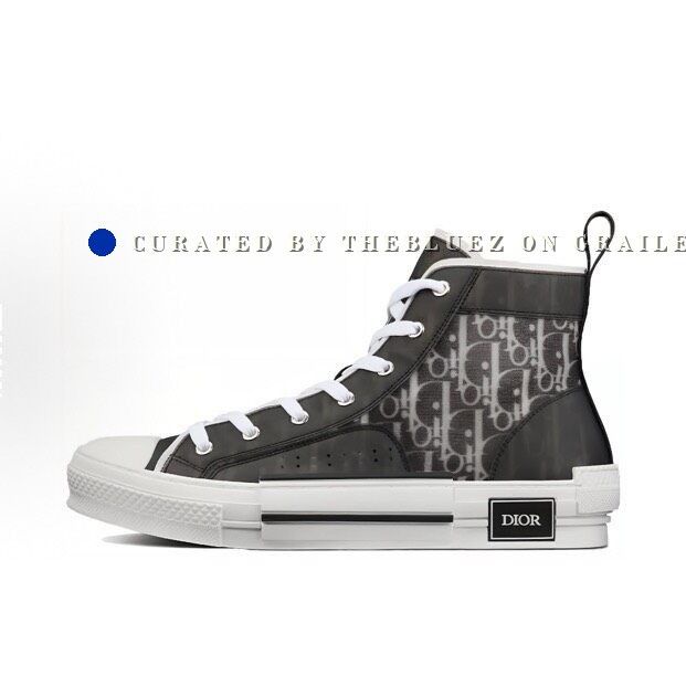 Dior Dior B23 Black High-Top Sneakers Size US 8 / EU 41 - 1 Thumbnail