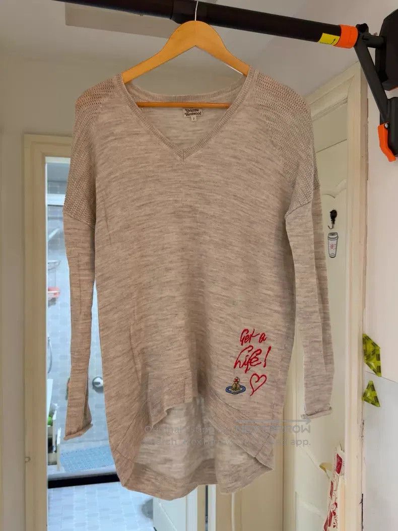 Vivienne Westwood Vivienne Westwood V-Neck Knit Top Size M / US 6-8 / IT 42-44 - 1 Thumbnail