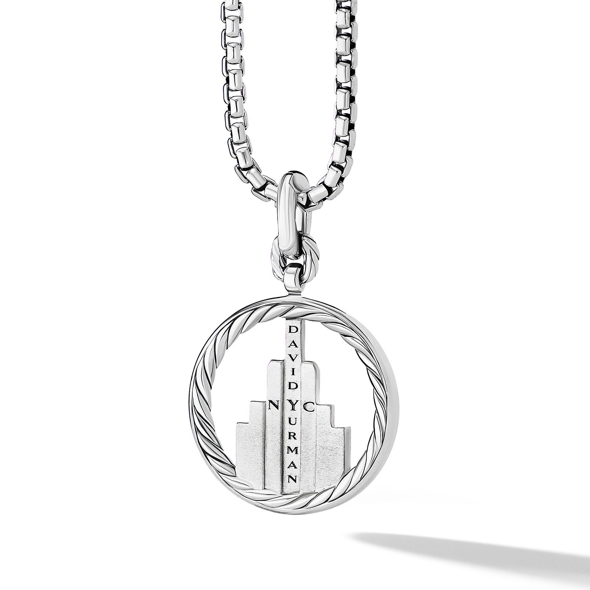 David Yurman o1w1db10526 D17285D Size:9/Amulet in Silver with Diamond Size ONE SIZE - 2 Thumbnail