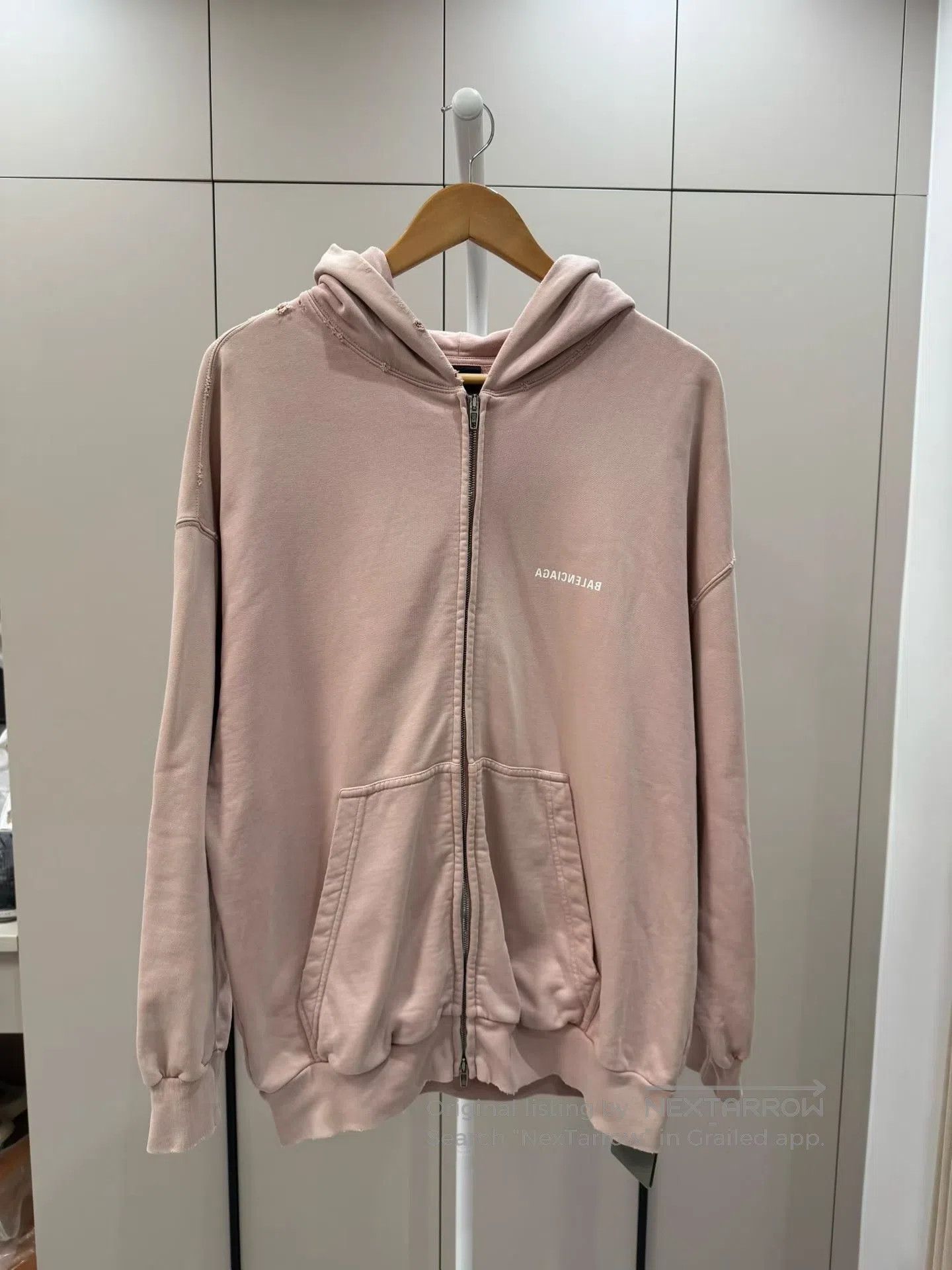 Balenciaga Balenciaga Zip-up hoodie with front and back letter logo| Size M / US 6-8 / IT 42-44 - 1 Thumbnail