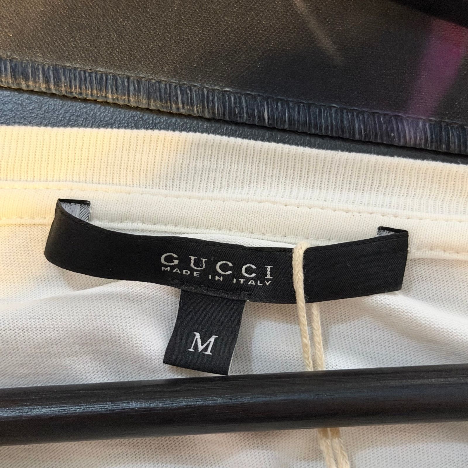 Gucci Gucci White Spellout T-Shirt Size US M / EU 48-50 / 2 - 3 Thumbnail