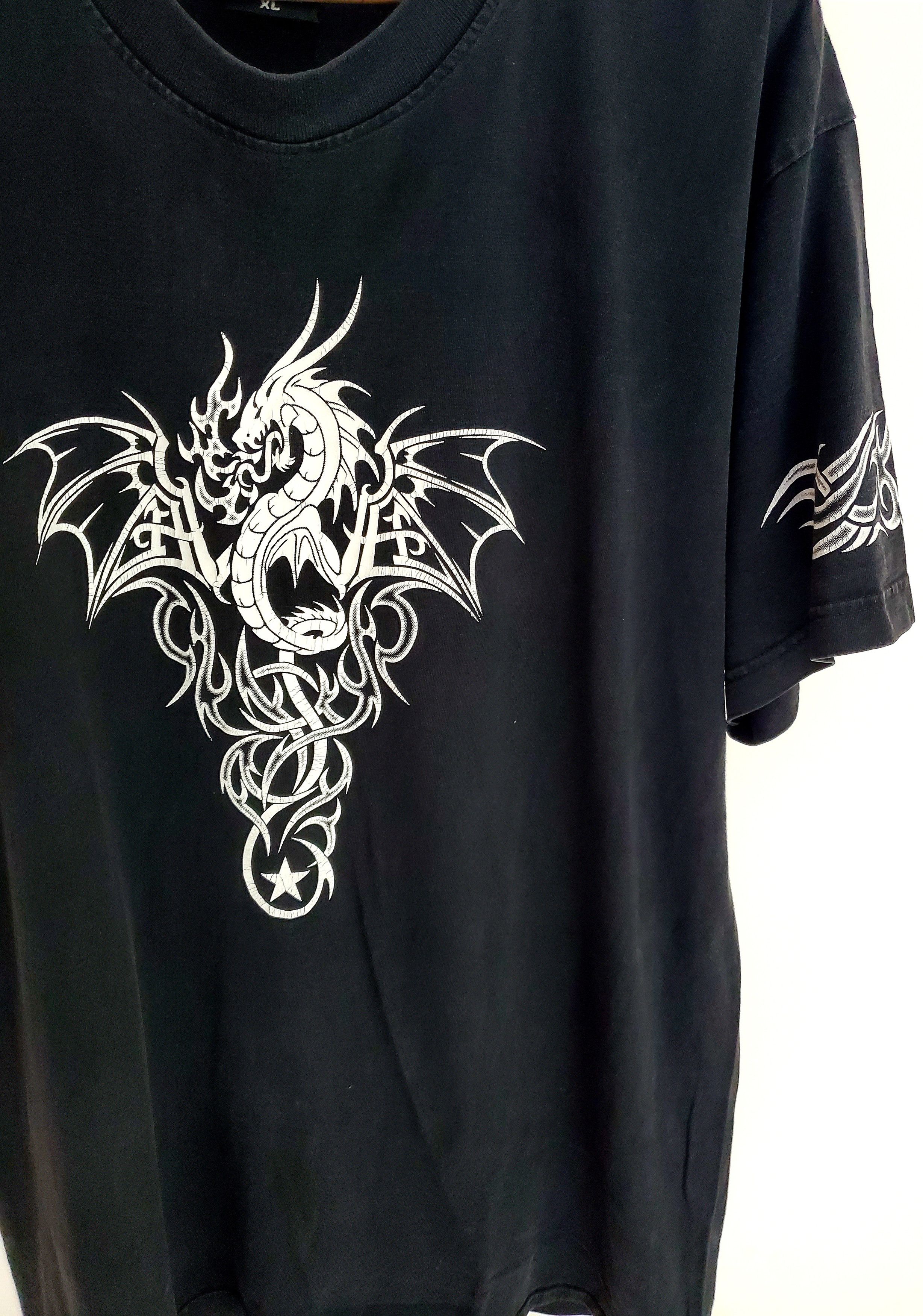 Japanese Brand Vintage Rock Eagle Dragon Tee shirt size Xl Size US XL / EU 56 / 4 - 2 Thumbnail