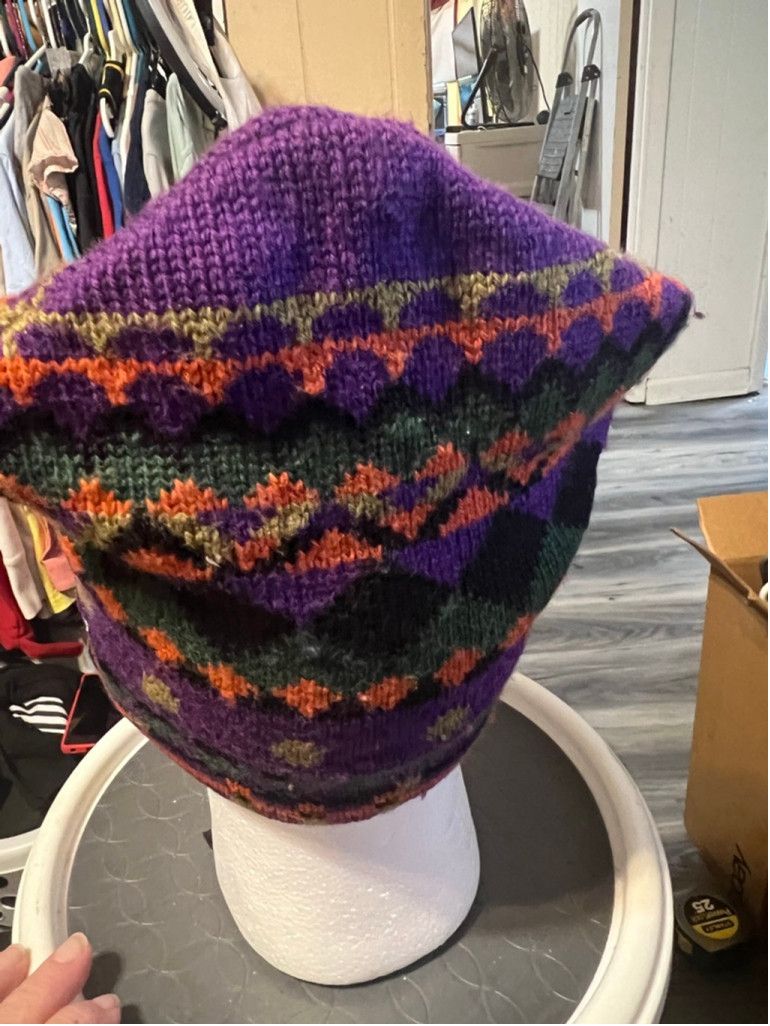 Other Women's Merkley HEADGEAR Purple Orange Green Knit Beanie Hat Size ONE SIZE - 3 Thumbnail