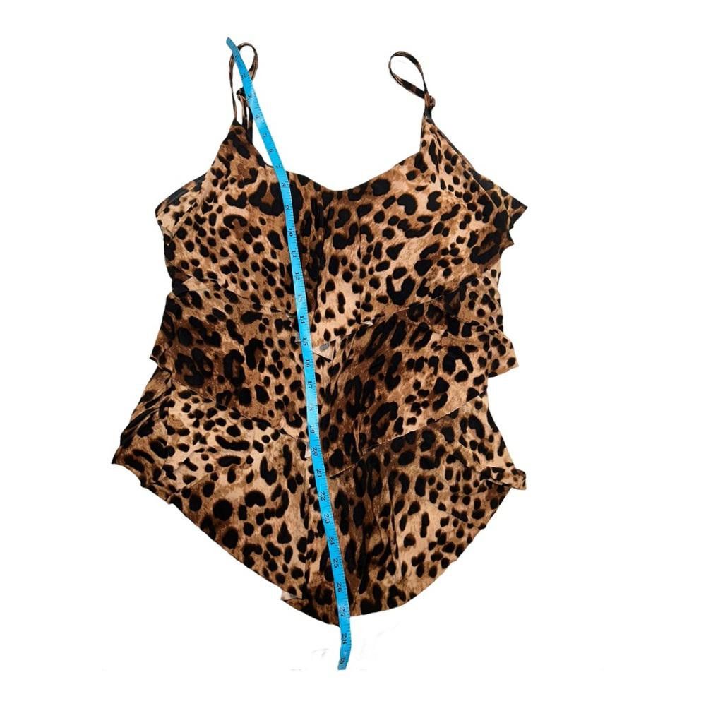 Designer Magicsuit l Rita Leopard Print Tankini Swimsuit Top Size 12 Size ONE SIZE - 4 Thumbnail