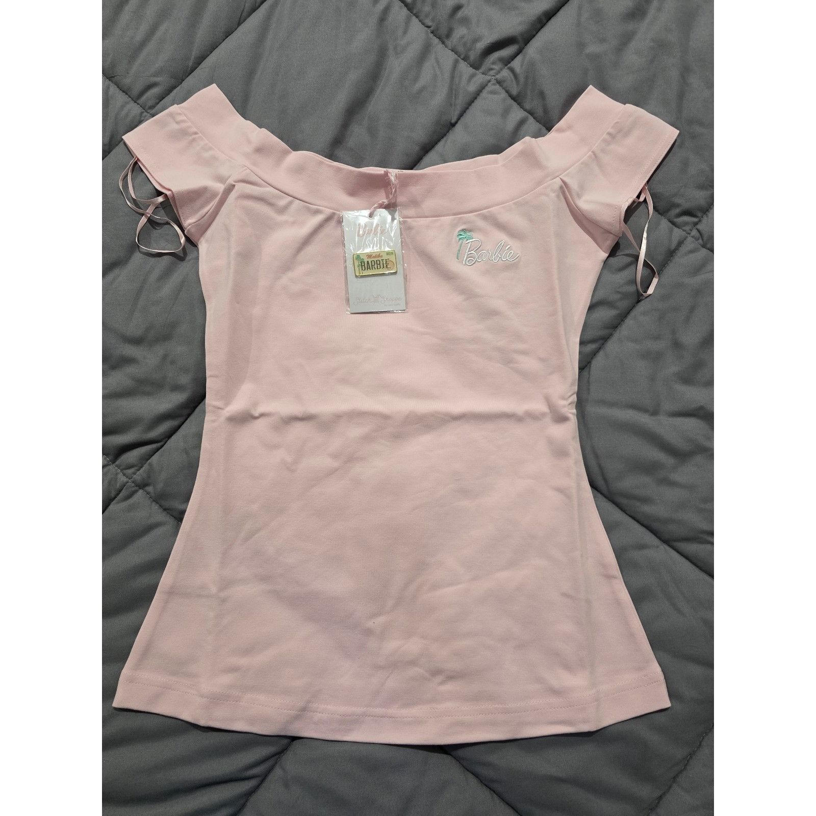 Other NWT Stitch Shoppe By Loungefly Palm Tree Barbie Logo Dizzy T Size M / US 6-8 / IT 42-44 - 1 Thumbnail