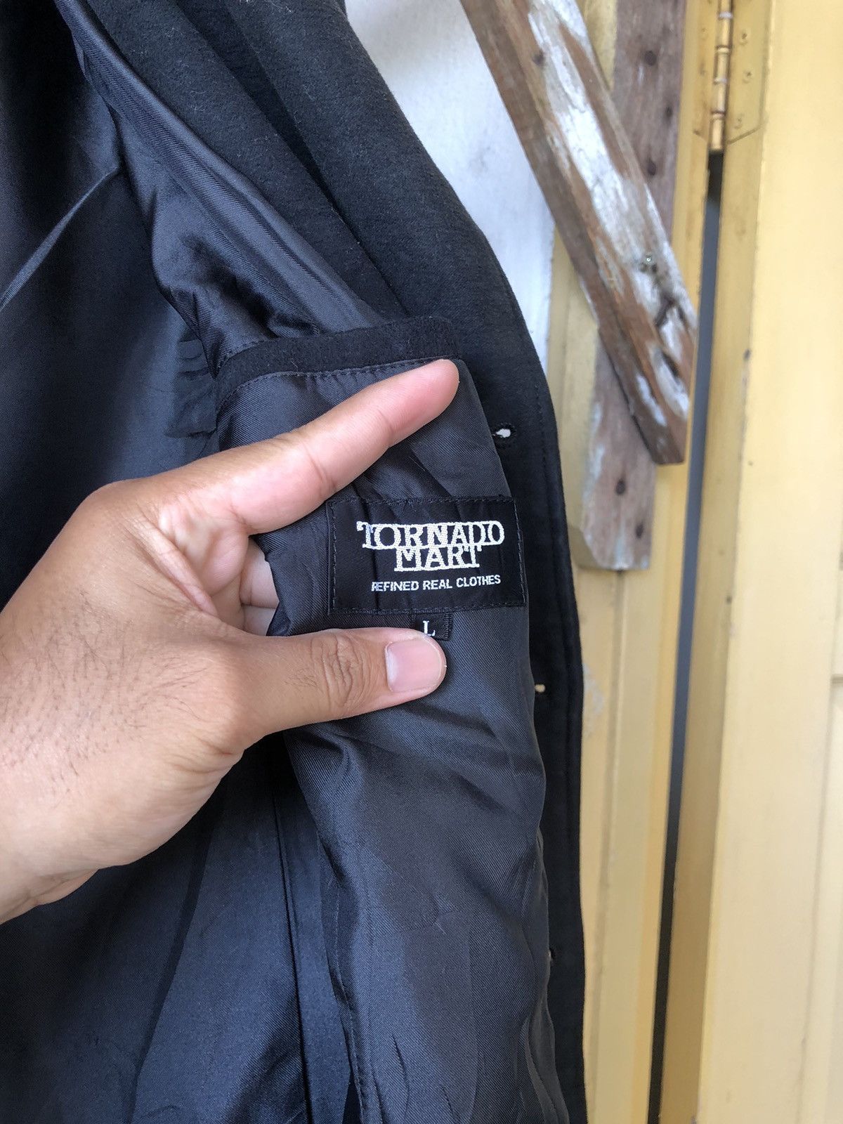 If Six Was Nine 🥷Tornado Mart Japan Punk Double Collar Cotton Jacket Size US L / EU 52-54 / 3 - 17 Thumbnail