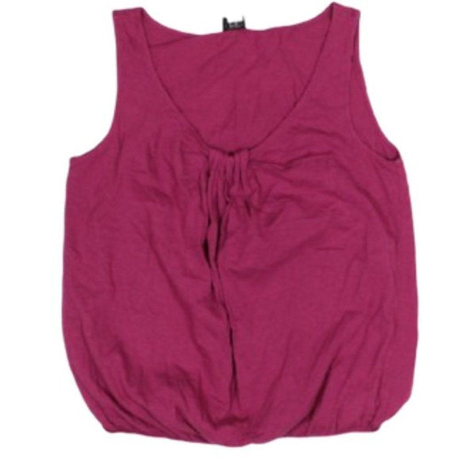 Loft LOFT Women's Magenta Balloon Sleeveless Soft Top Sz S Size S / US 4 / IT 40 - 1 Thumbnail