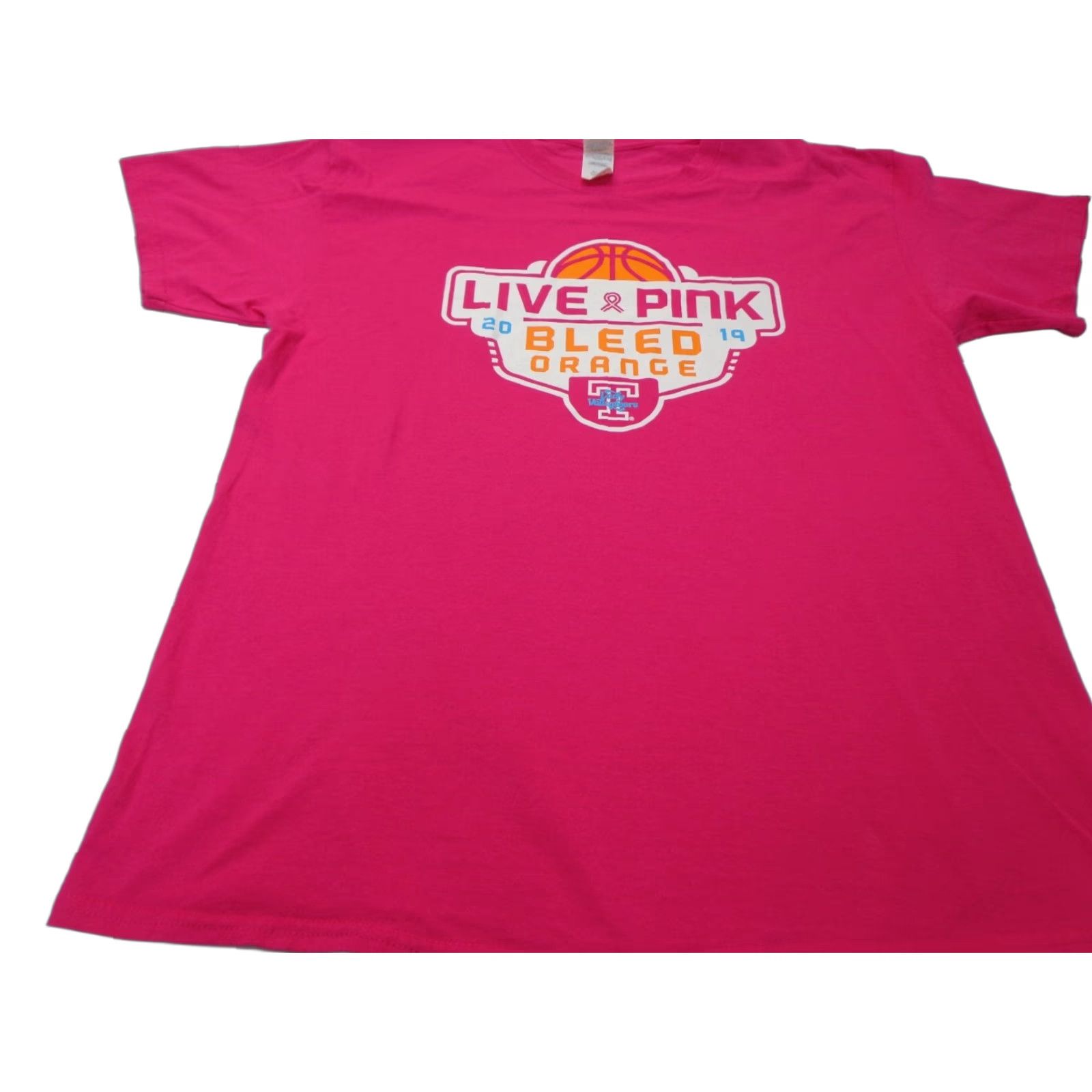 Gildan Tennessee Lady Vols Basketball 2019 Live Pink Bleed Orange Large T Shirt Size US L / EU 52-54 / 3 - 1 Thumbnail