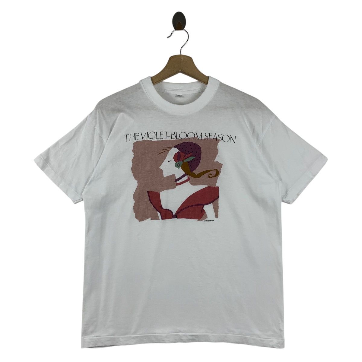 Vintage THE VIOLET BLOOM SEASON by rose misa art printed tee