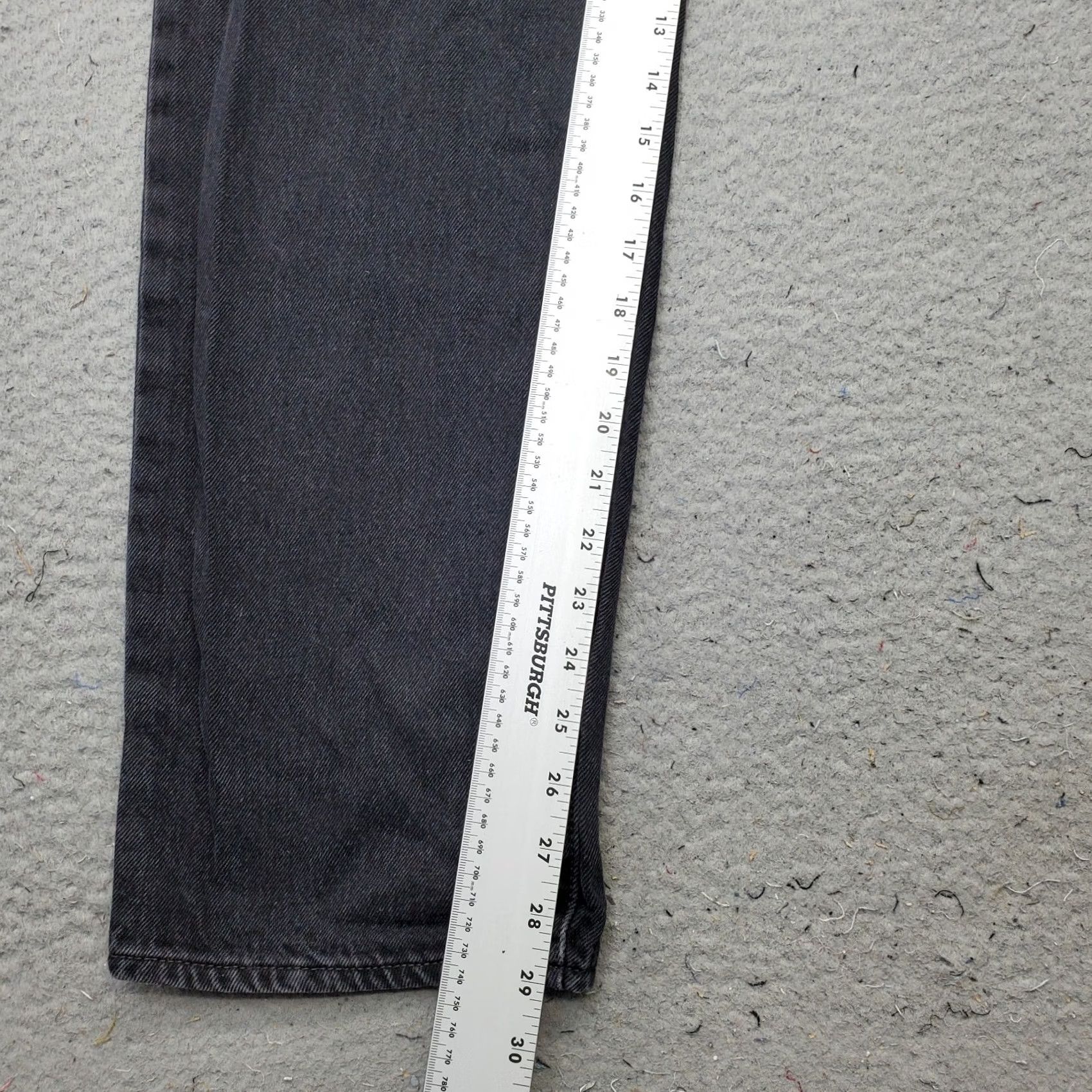 Levi's Levi'S '94 Baggy Jeans Womens 28 Black Denim Red Tab Straight Leg Streetwear - Soft, Comfortable, Durable Size 28" / US 6 / IT 42 - 4 Thumbnail