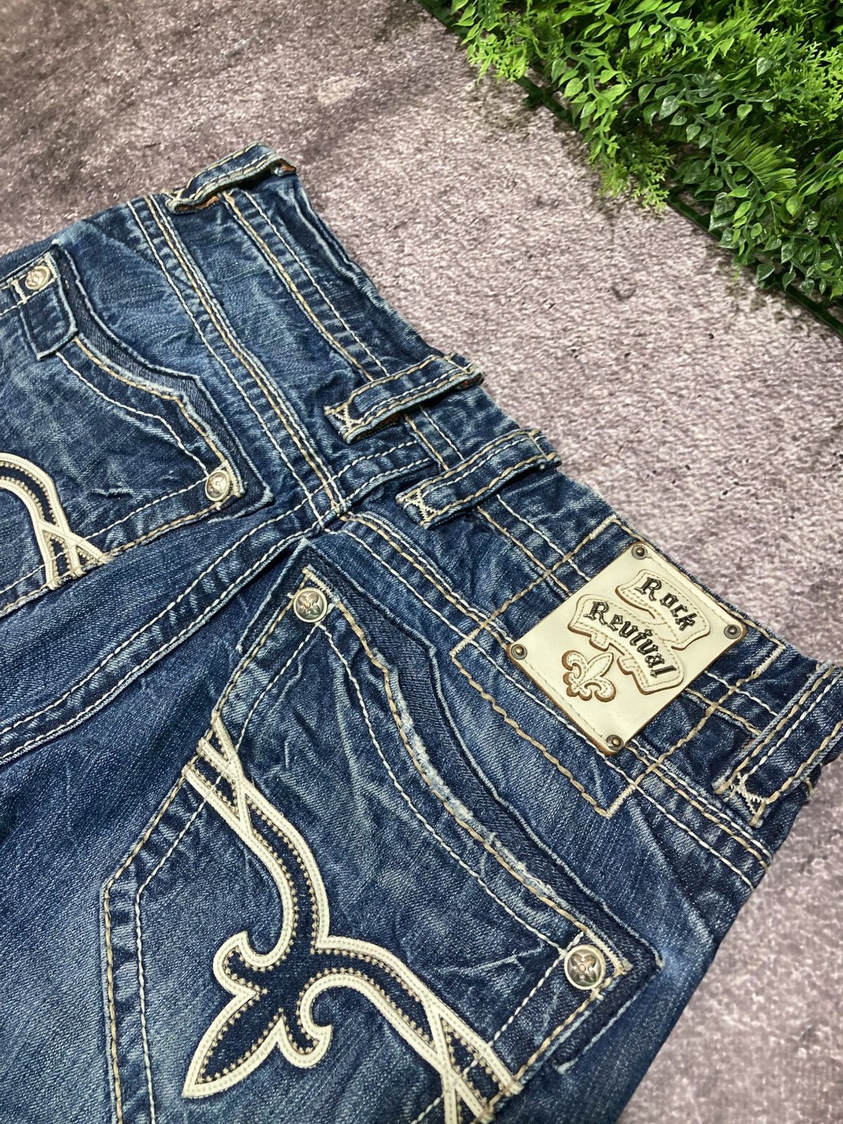 Rock Revival Vintage Rock Revival Andre Straight Y2K Denim Jeans Size US 33 - 5 Thumbnail