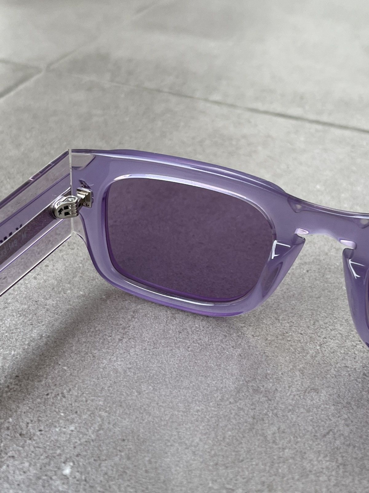 Alexander McQueen × McQ Alexander McQueen !DS! SS23 Alexander Mcqueen MQ0359S Violet Square Sunglasses Size ONE SIZE - 15 Thumbnail