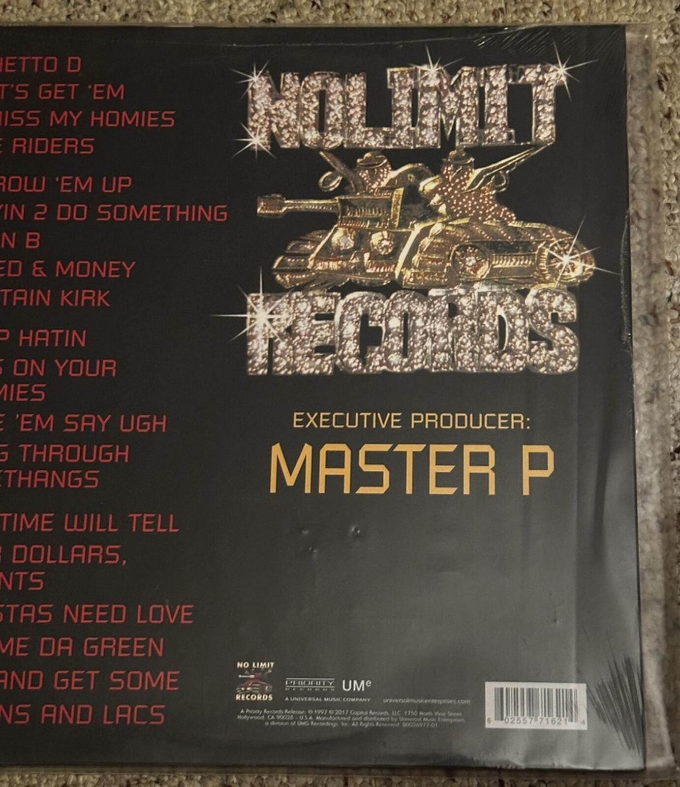 Other Master P Ghetto D Vinyl Record No Limit Records Size ONE SIZE - 9 Thumbnail