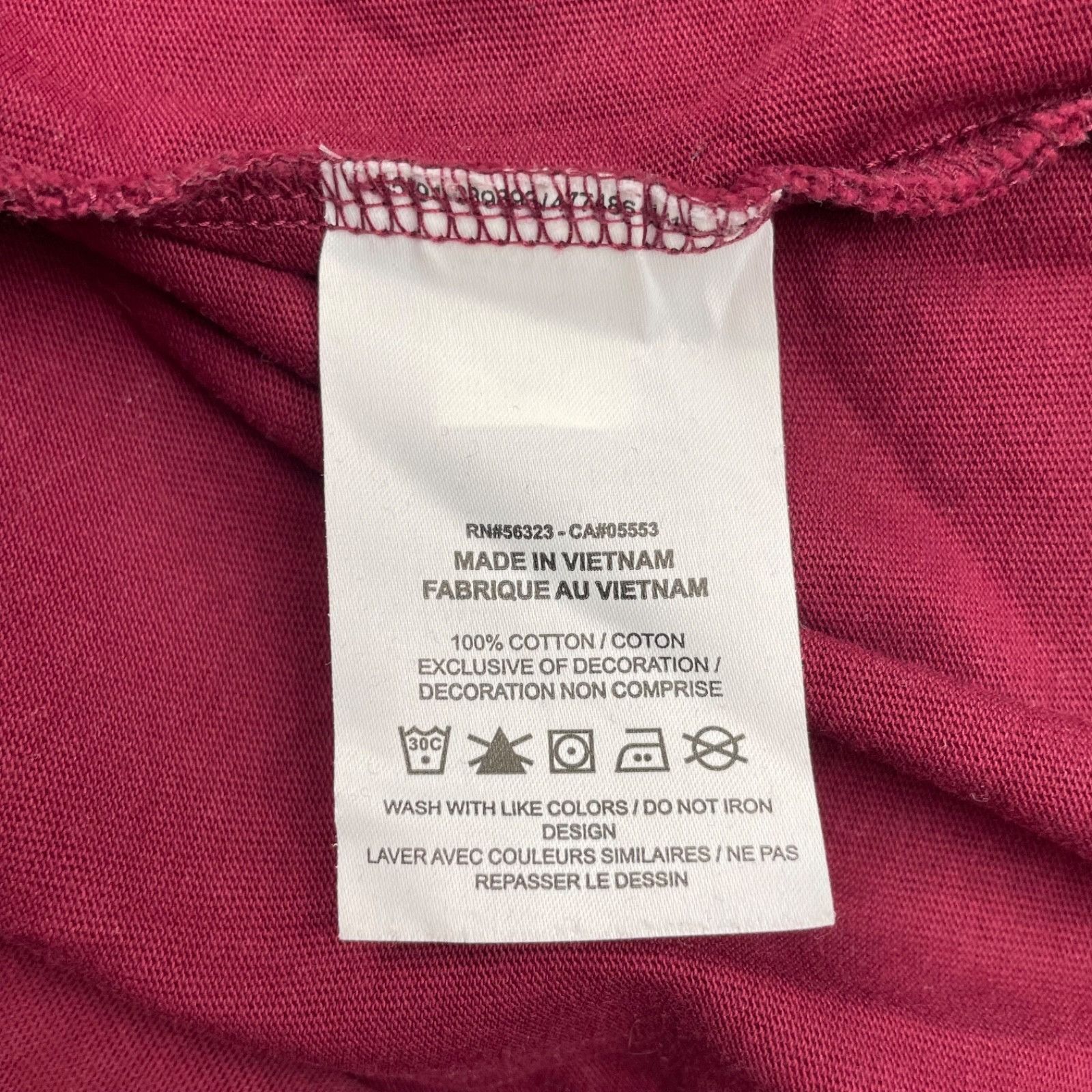 Nike Nike Men's Block Futura 100% Cotton L/S T-Shirt Burgundy • D Size US L / EU 52-54 / 3 - 4 Thumbnail