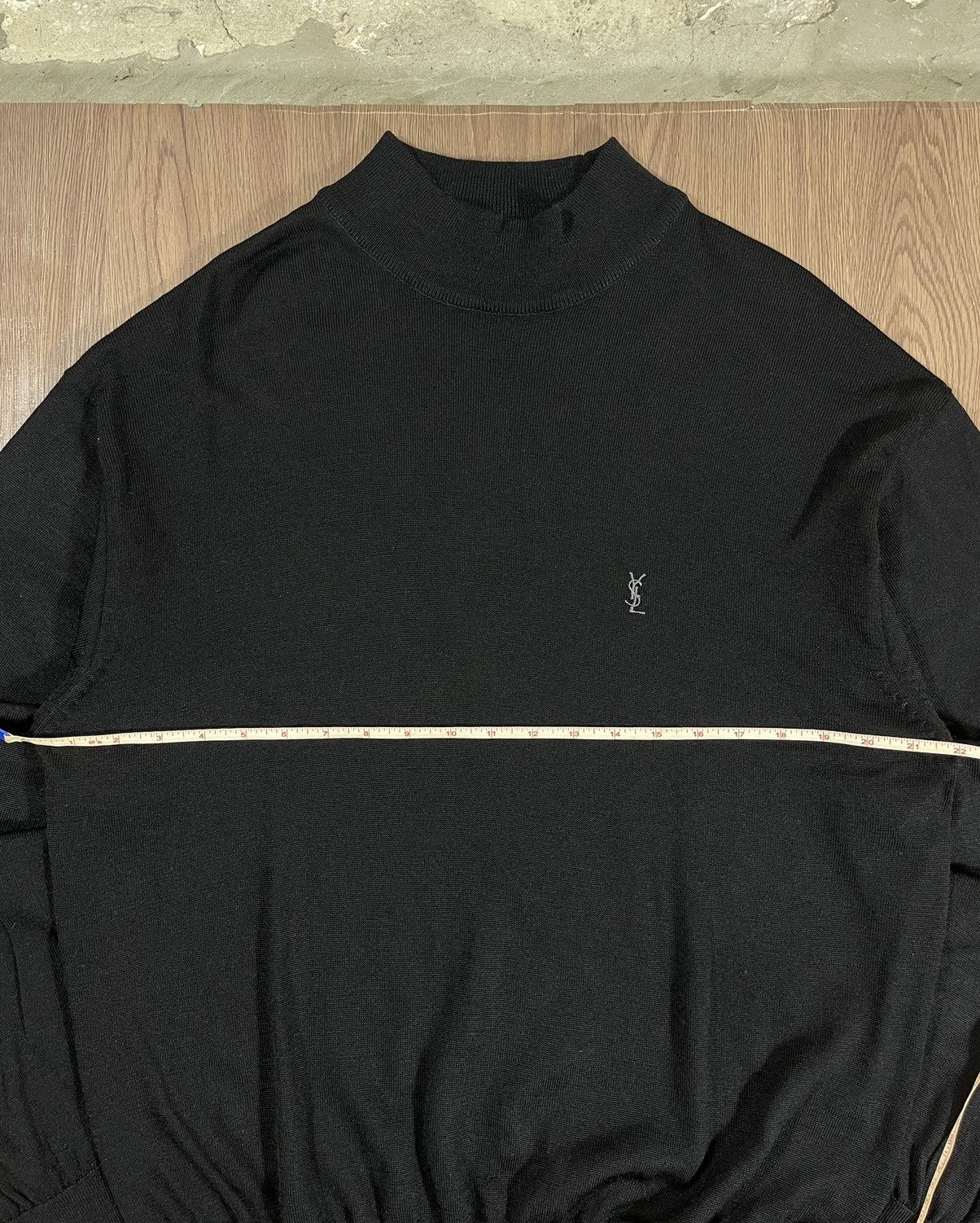 Yves Saint Laurent Yves Saint Laurent Pour Homme High Neck Knit Sweater Size US L / EU 52-54 / 3 - 9 Thumbnail