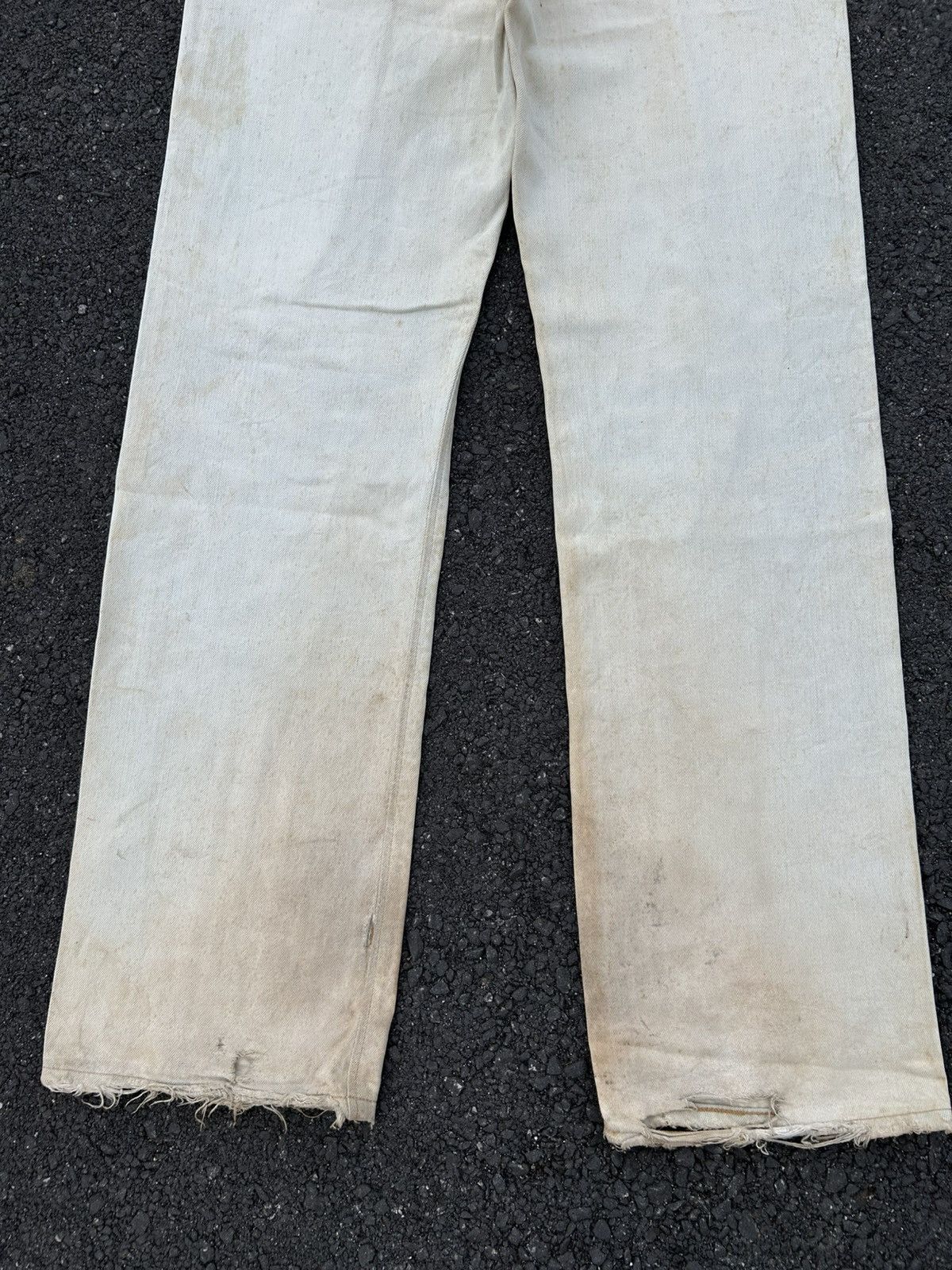 Kapital Thrashed Vintage Edwin 505z Selvedge Dirty Denim Jeans Size US 31 - 11 Thumbnail
