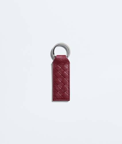 Bottega Veneta os11x0526 Size: OS / Woven Mycelium Key Ring in Burgundy Size ONE SIZE - 1 Preview