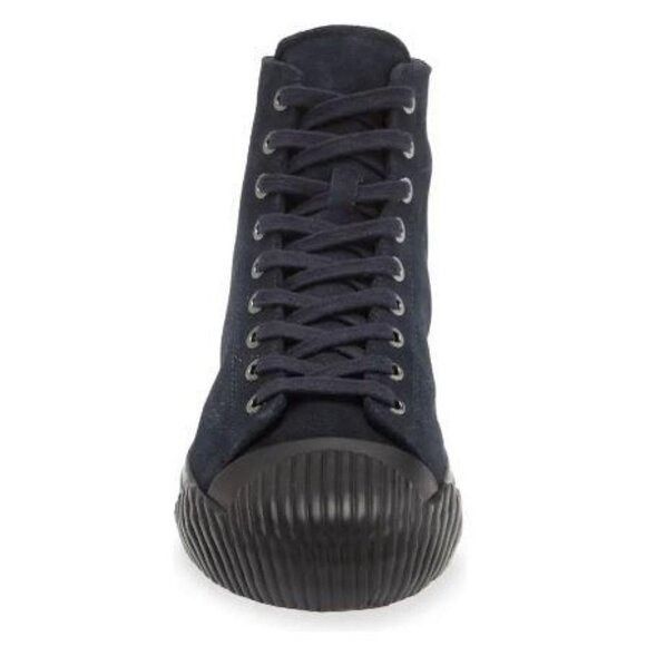 Ted Baker Ted Baker London Mens Dark Blue Suede High Top Lace Up Sneak Size US 10 / EU 43 - 11 Thumbnail