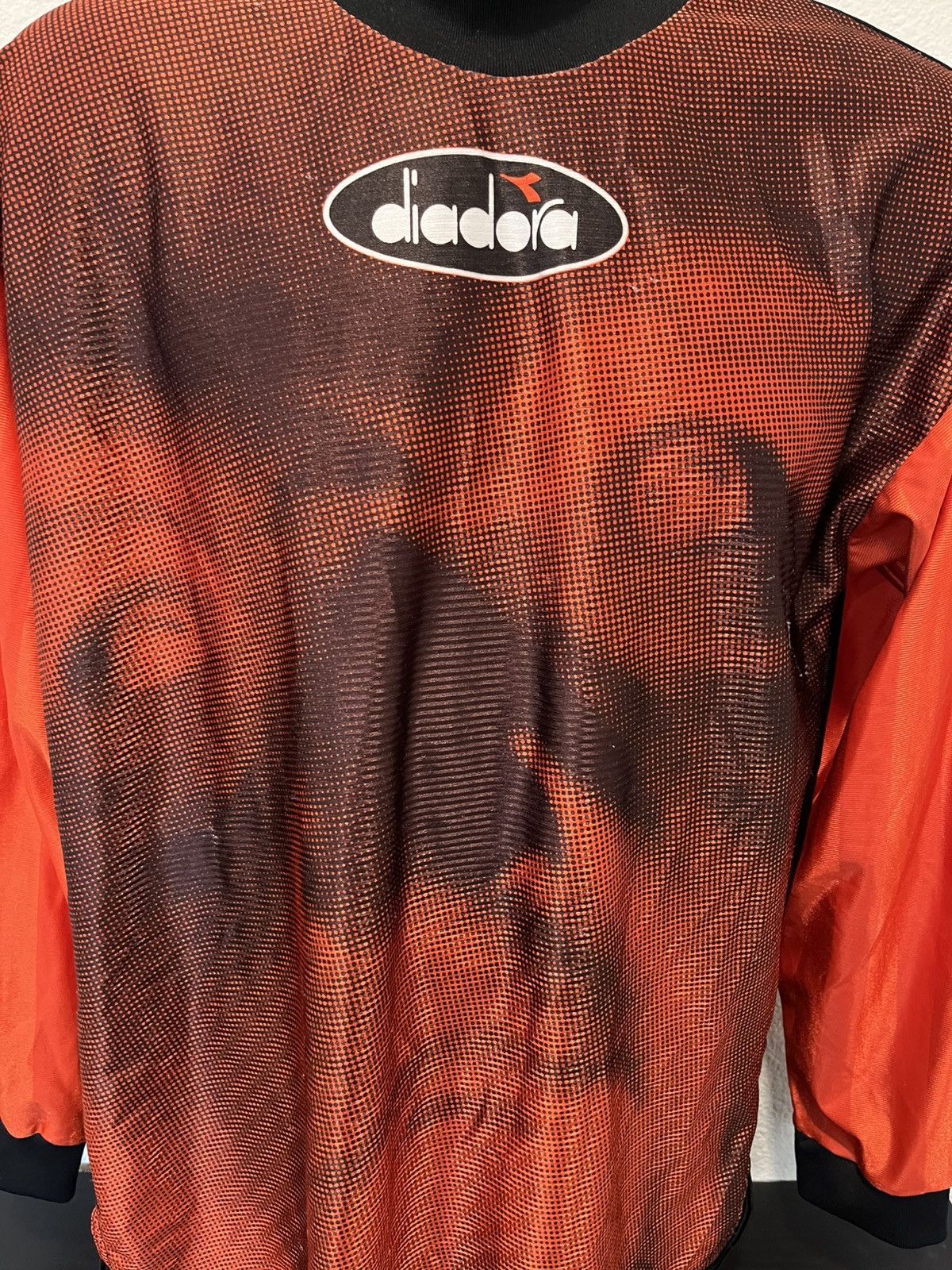 Diadora × Vintage Vintage 90s diadora big face print goalie jersey Size US M / EU 48-50 / 2 - 3 Thumbnail