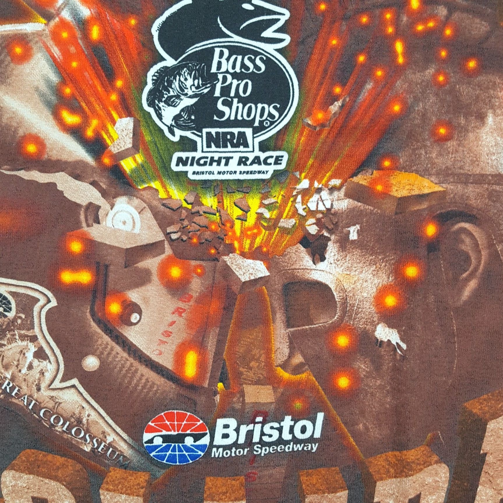 Delta VINTAGE NASCAR Gladiators Collide Bristol Racing Delta T-Shirt Mens XL White Cot​ton Embroidered Logo Retro 90s 00s Vintage Y2K Racing EPL Size US XL / EU 56 / 4 - 4 Thumbnail