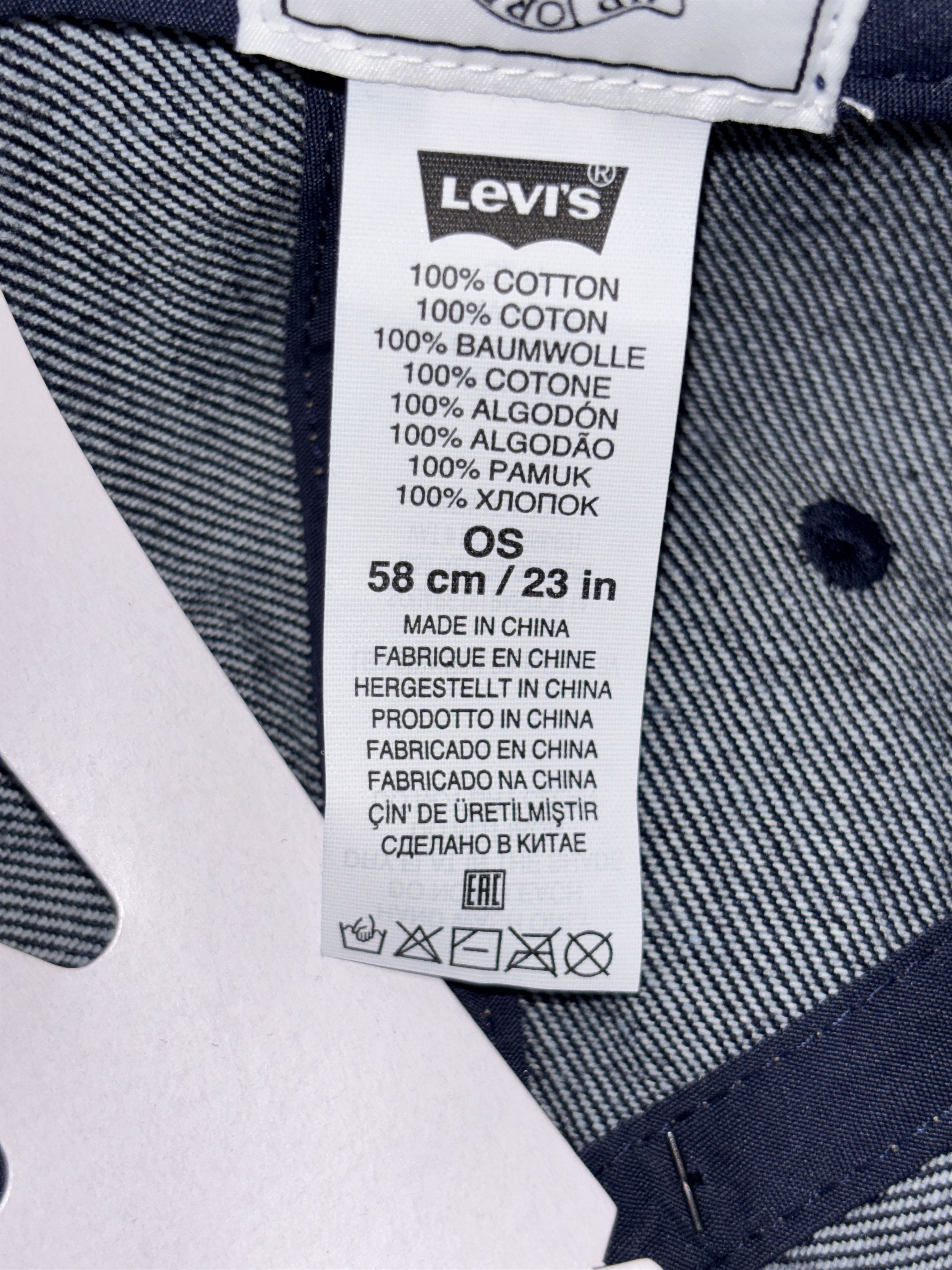 Levi's × Nike Nike Jordan x Levi's Denim Cap Rigid Rinse Blue 055FJ-0000 Size ONE SIZE - 16 Thumbnail