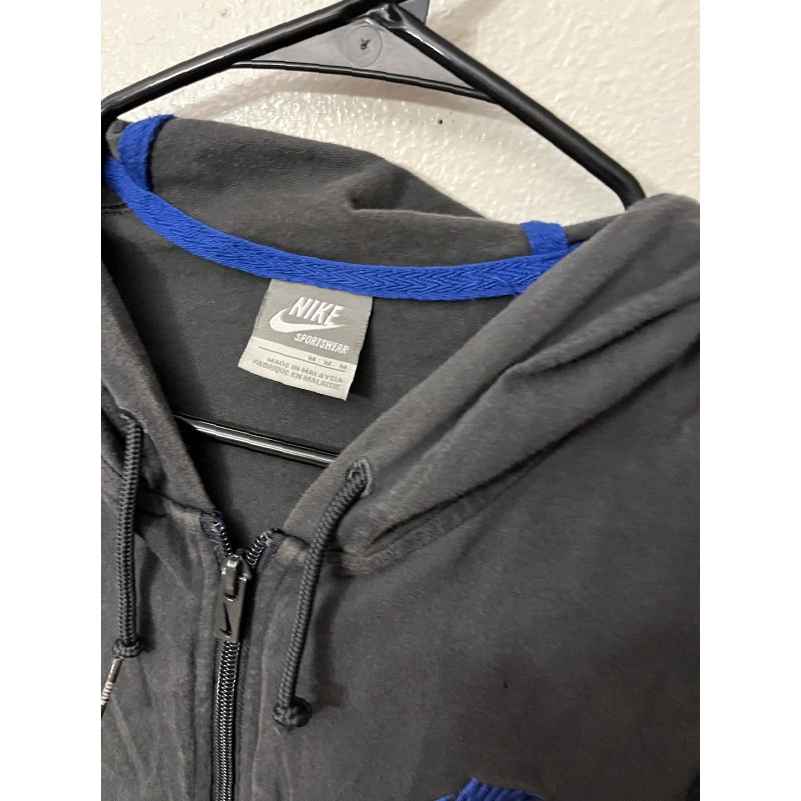 Nike Nike Fleece Full Zip Hoodie Gray Jacket M Size US M / EU 48-50 / 2 - 3 Thumbnail