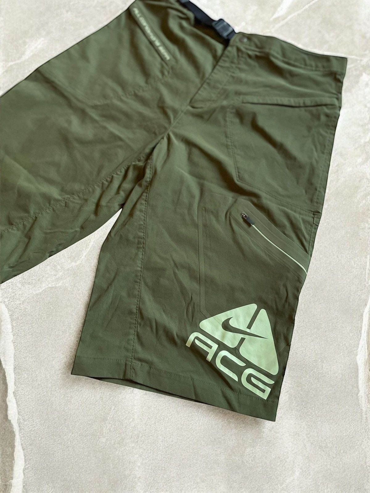 Nike ACG × Vintage NIKE ACG BIG LOGO CARGO POCKET SHORTS Bermuda vintage y2k Size US 34 / EU 50 - 2 Thumbnail
