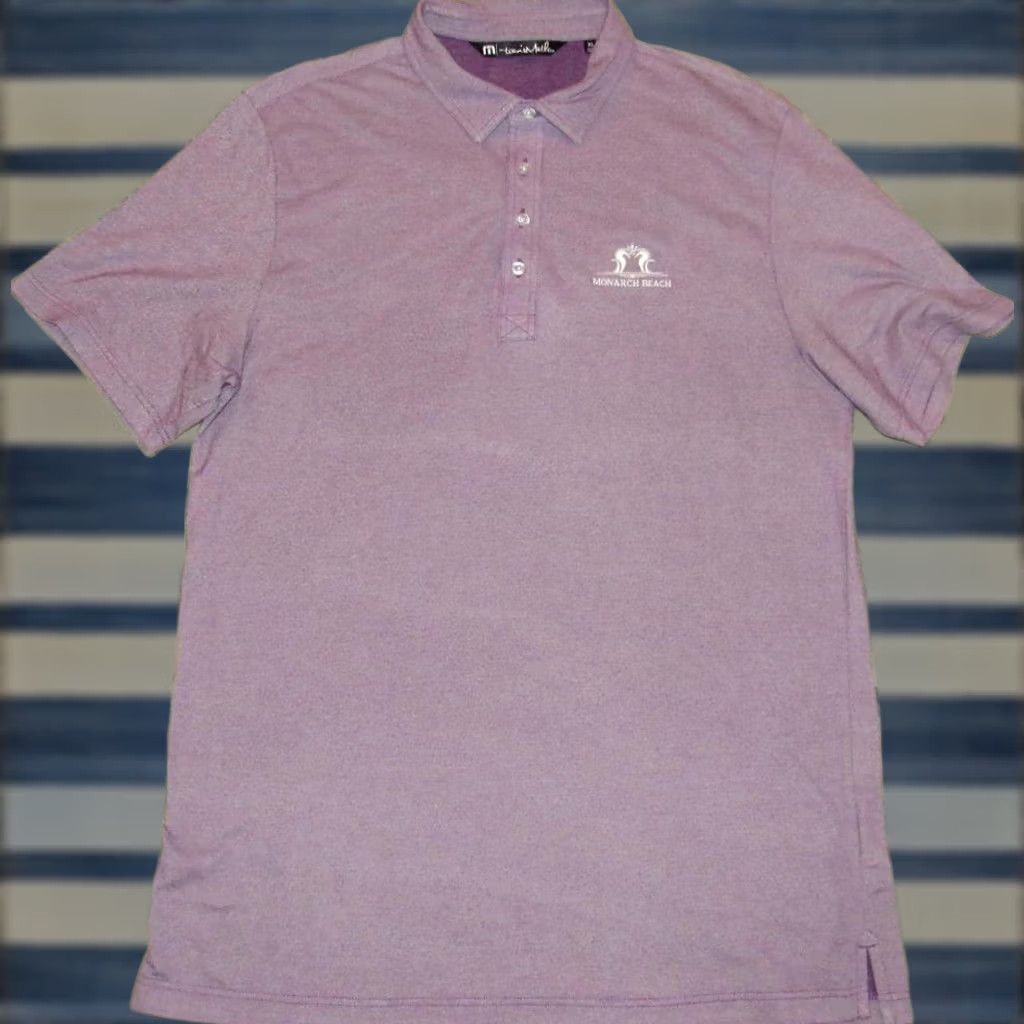 TravisMathew VINTAGE Travis Mathew Purple Short Sleeve Polo Golf Shirt Monarch Beach XL Size US XL / EU 56 / 4 - 1 Thumbnail