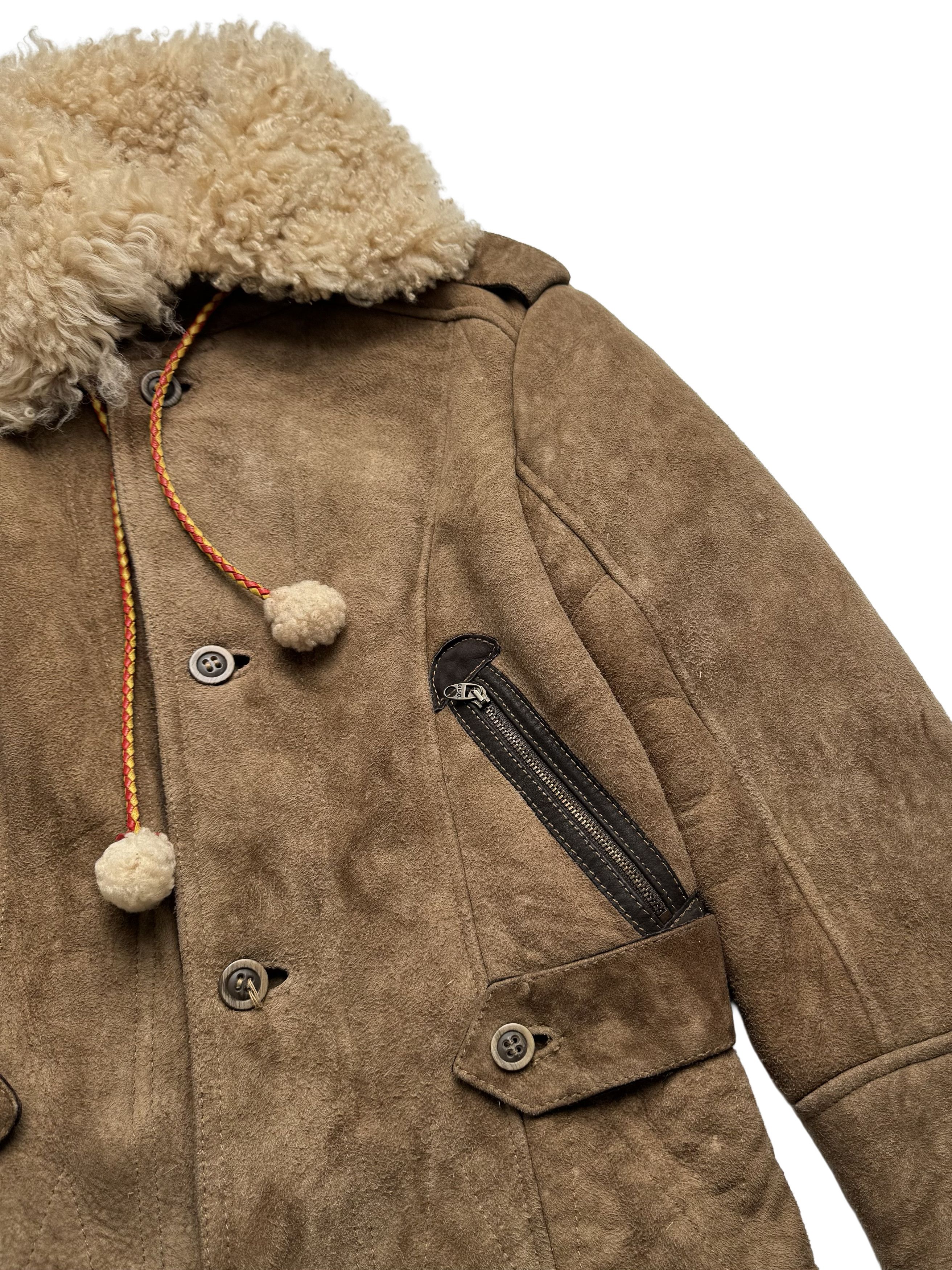 Diesel Diesel Vintage Real Shearling Cropped Jacket Size S / US 4 / IT 40 - 7 Thumbnail