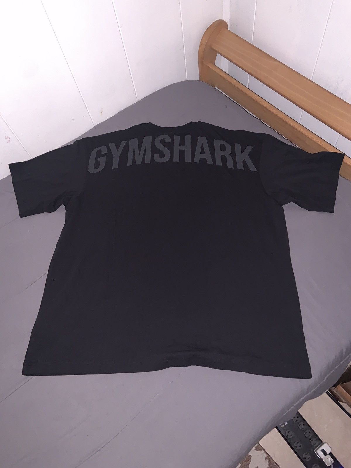 Gymshark Mens - Gymshark Power T Shirt - Size L - Black/Gray Size US L / EU 52-54 / 3 - 6 Thumbnail