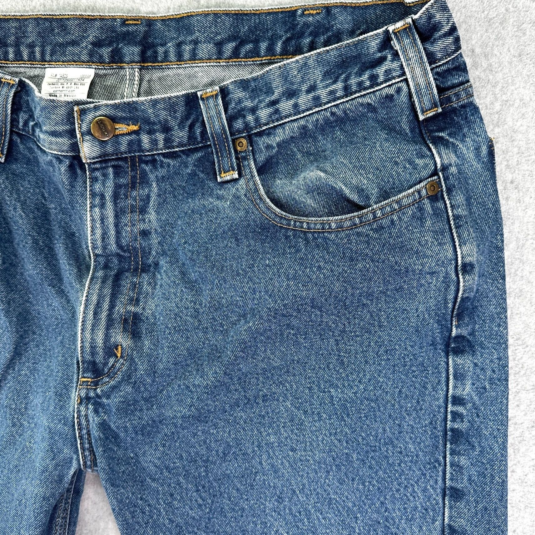Carhartt Carhartt Jeans Blue 40X30 Straight Denim 5-Pocket Traditional Fit Men’s Jeans Size US 40 / EU 56 - 3 Thumbnail