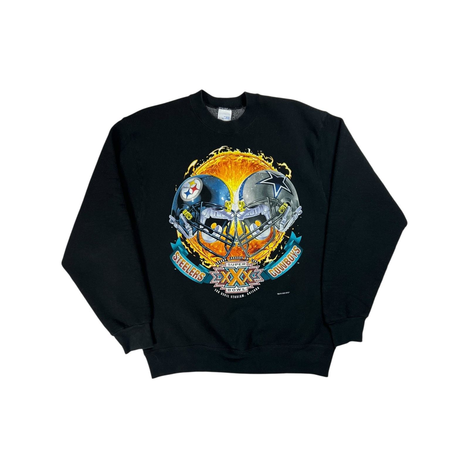 NFL × Salem Sportswear × Vintage Vintage 1996 Salem Pittsburgh Steelers Super Bowl crewneck Size US L / EU 52-54 / 3 - 1 Thumbnail