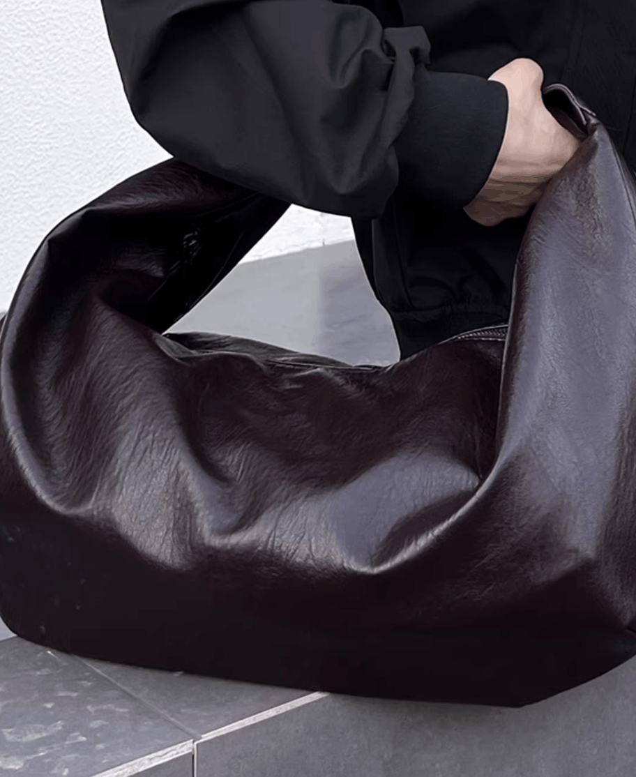 Japanese Brand PU leather shoulder bag (unisex) Size ONE SIZE - 3 Thumbnail