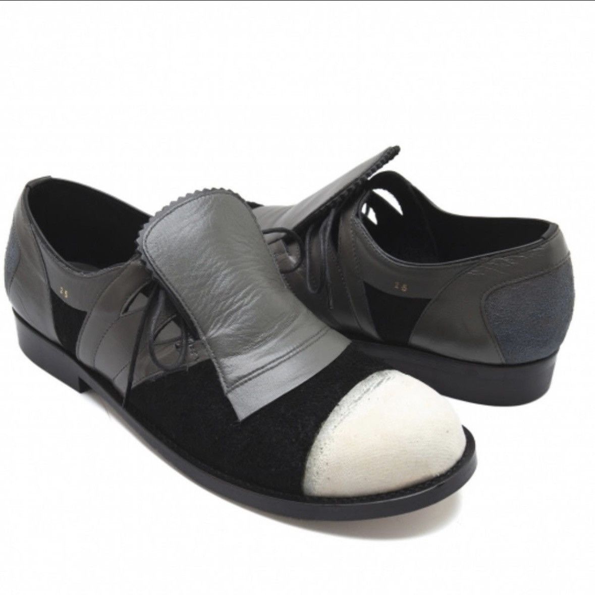 Comme des Garcons COMME des GARÇONS Two Tone Leather Derby Shoes Size US 6.5 / IT 36.5 - 1 Thumbnail