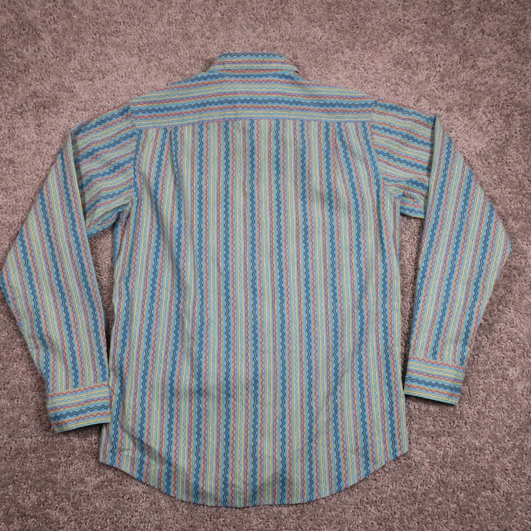 RVCA RVCA Button Up Shirt Mens S Multicolor Teal Aztec Southwest Designer Alex Knost Size US S / EU 44-46 / 1 - 2 Thumbnail
