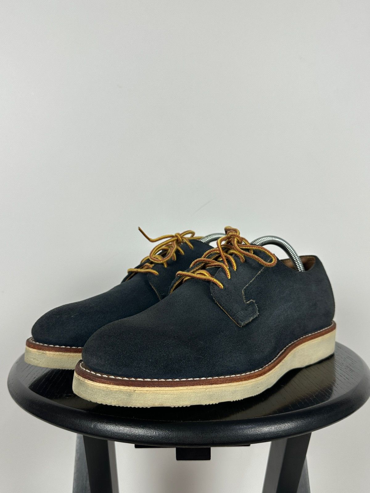 Red Wing Red Wing Postman Navy Blue Suede Oxford Shoes Size US 9 / EU 42 - 10 Thumbnail